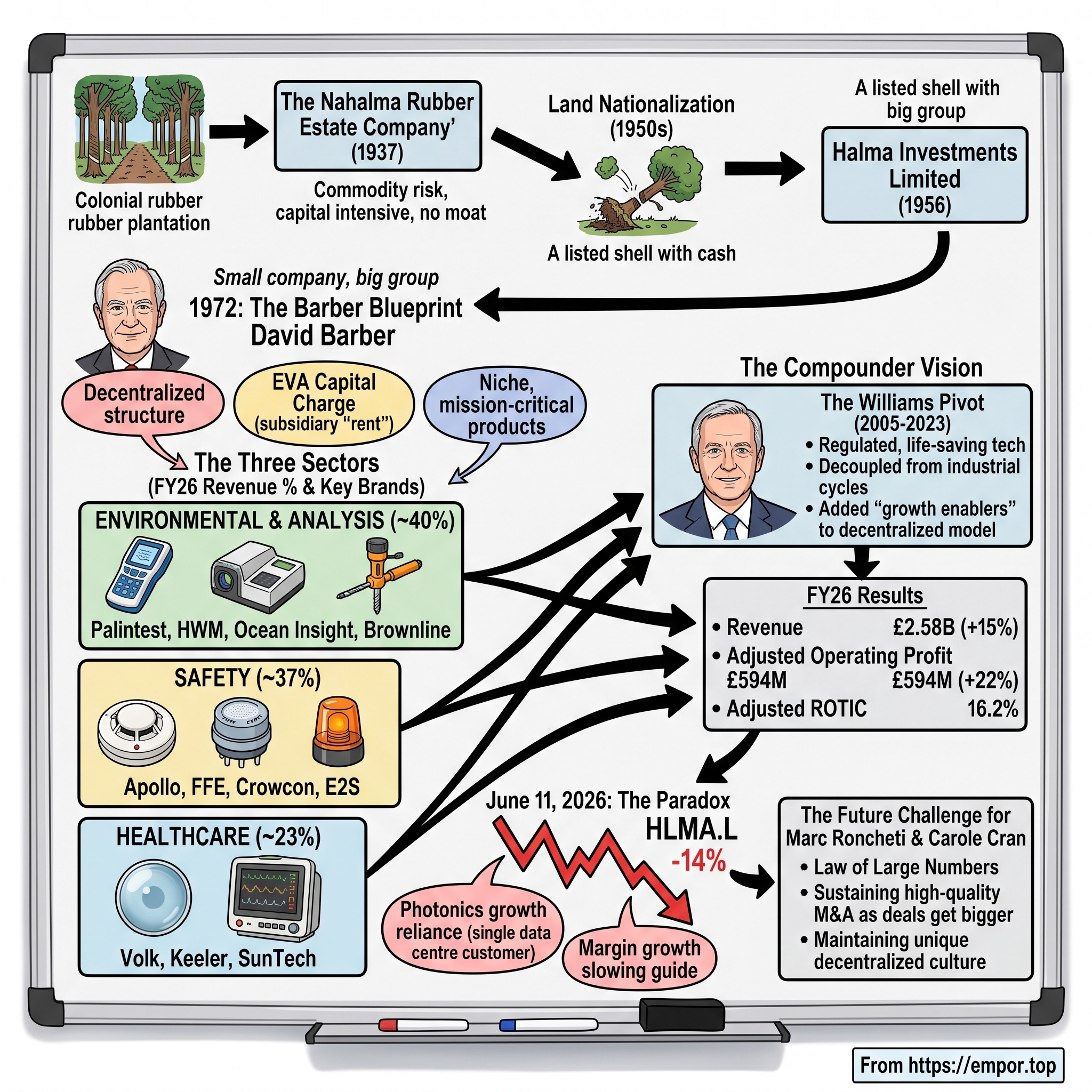 Halma plc visual story map
