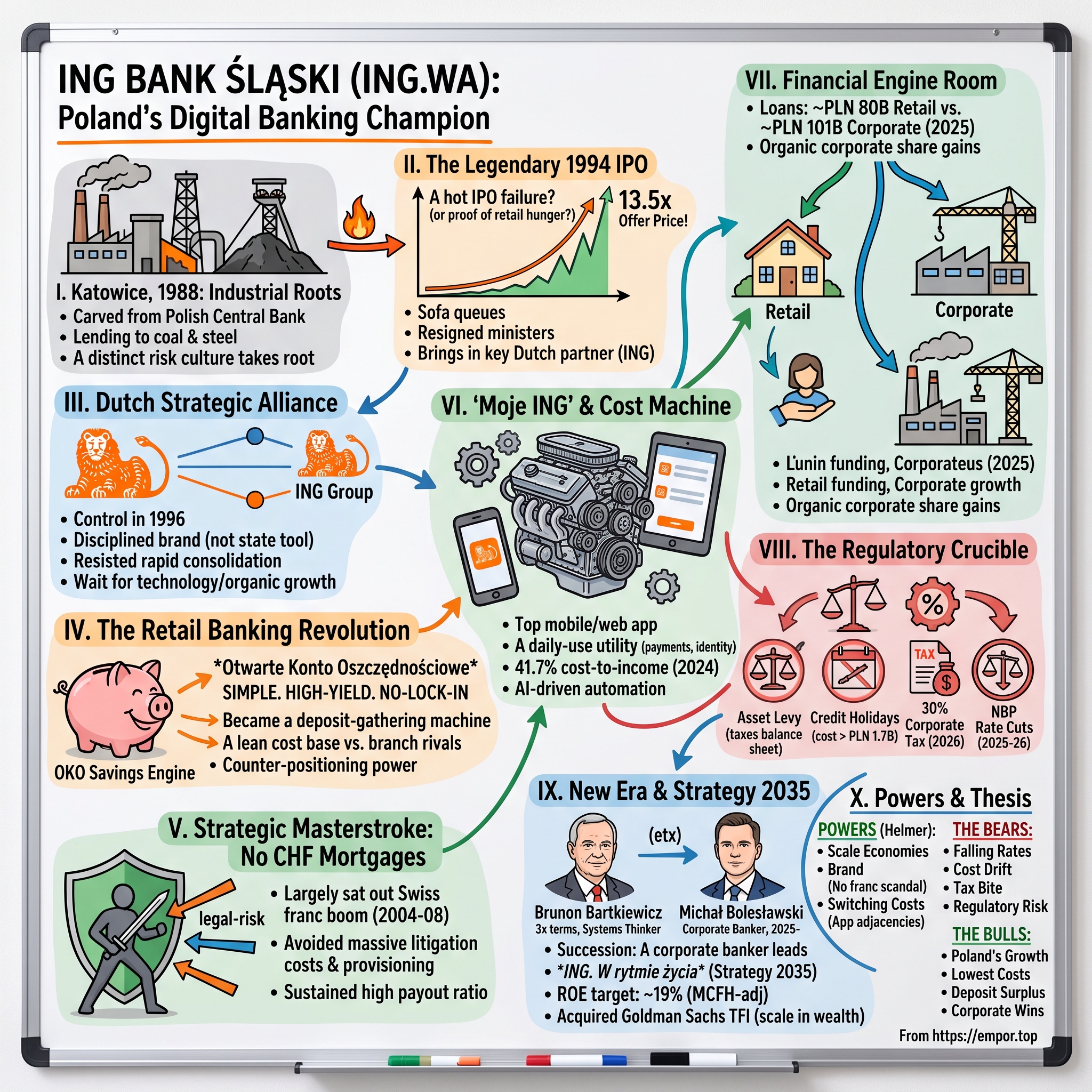ING Bank Slaski S.A. visual story map