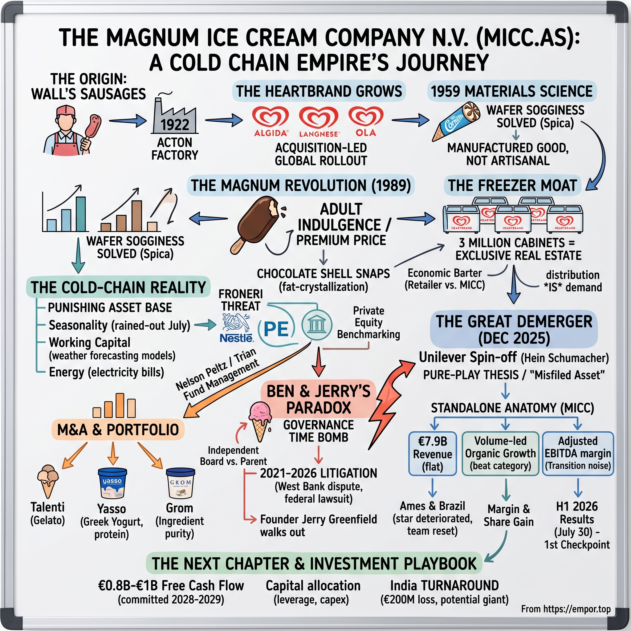 The Magnum Ice Cream Company N.V. visual story map