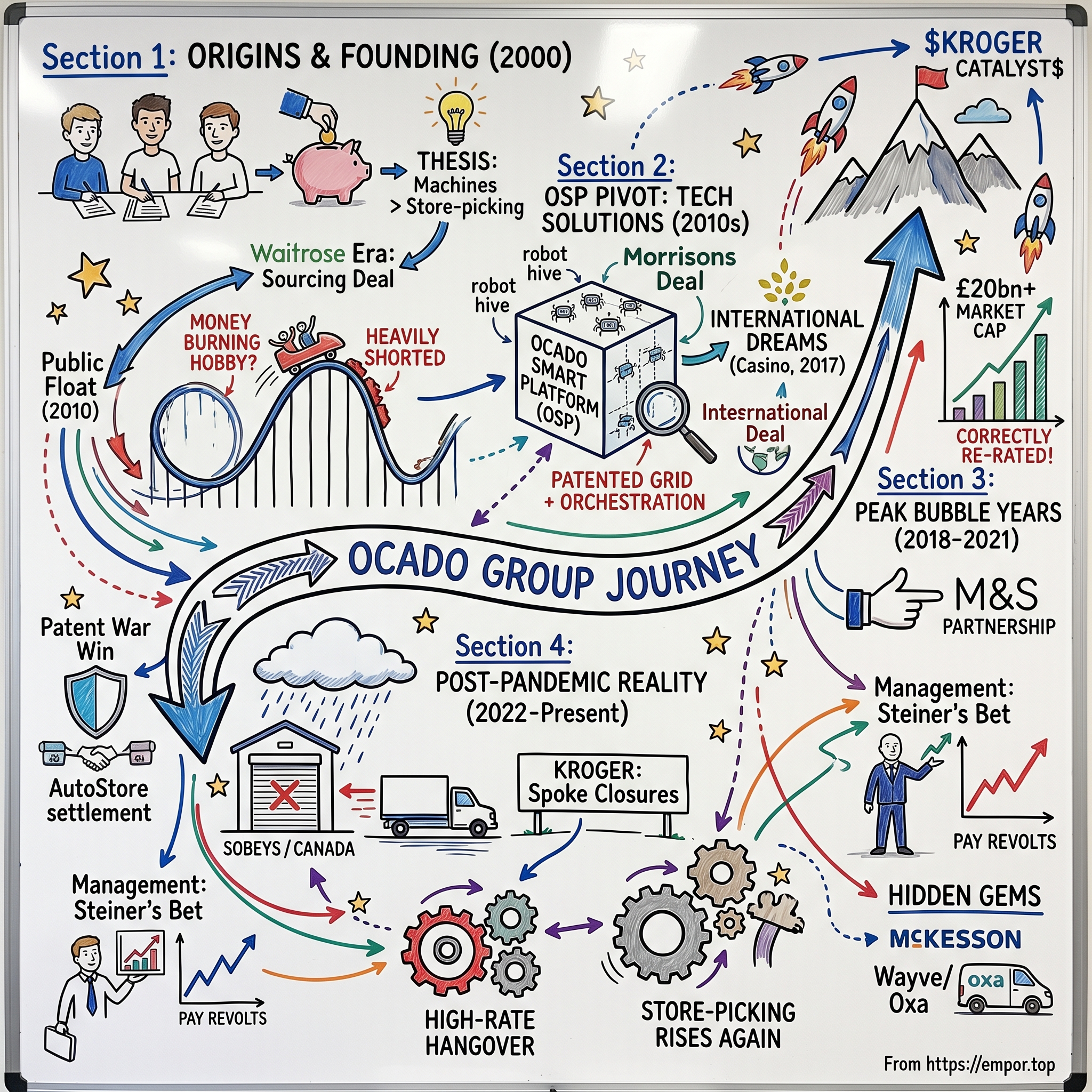 Ocado Group plc visual story map