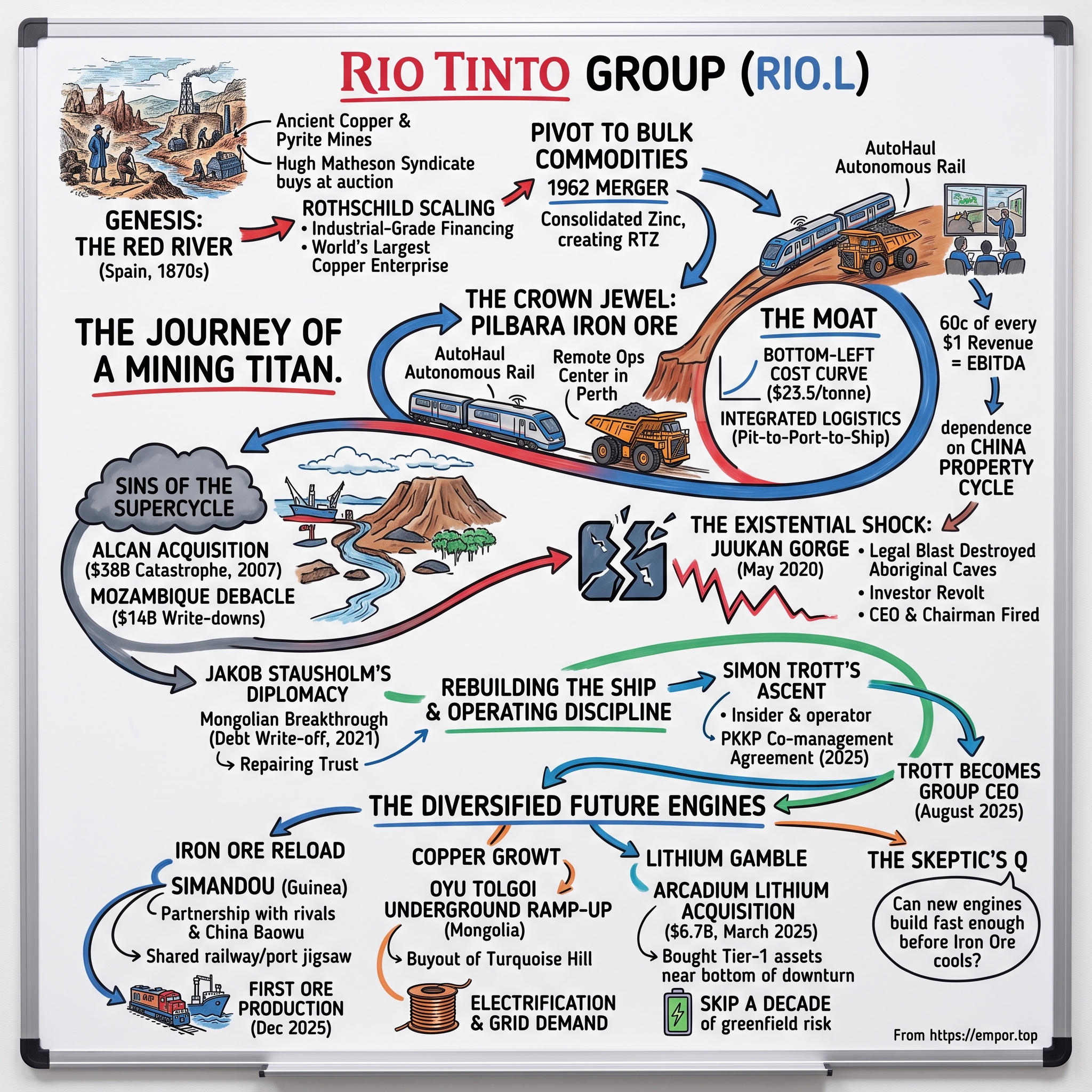 Rio Tinto Group visual story map