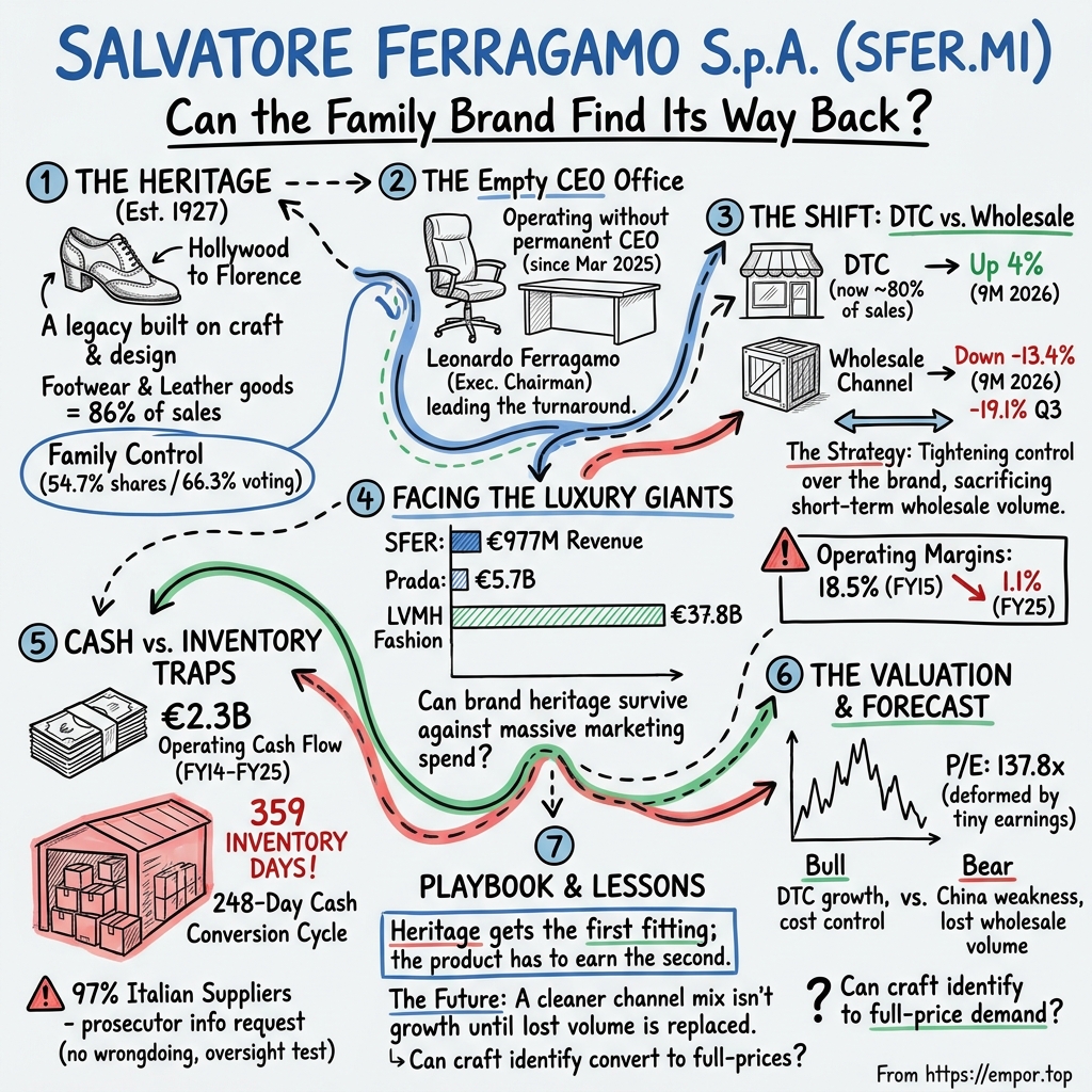 Salvatore Ferragamo S.p.A. visual story map