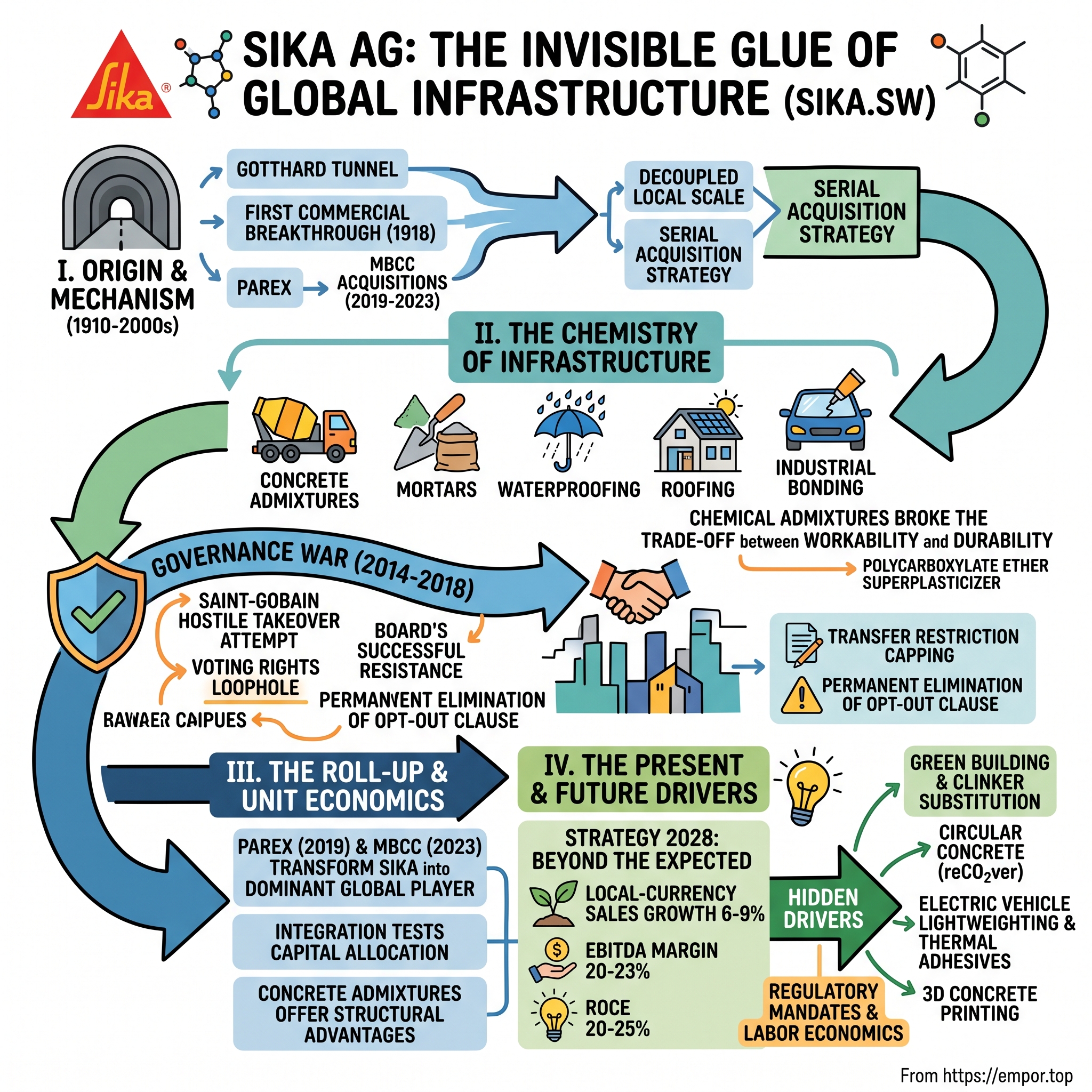 Sika AG visual story map