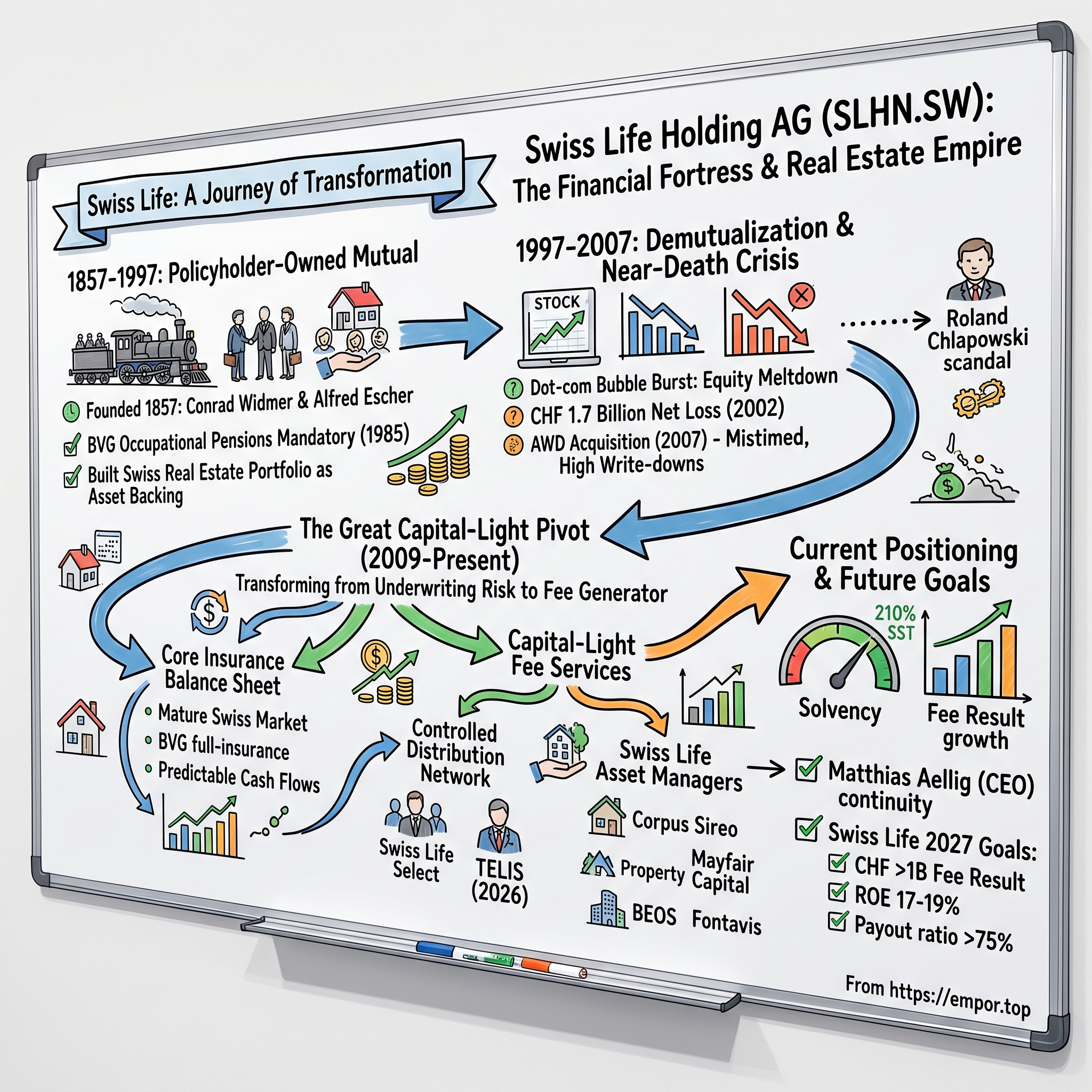 Swiss Life Holding AG visual story map