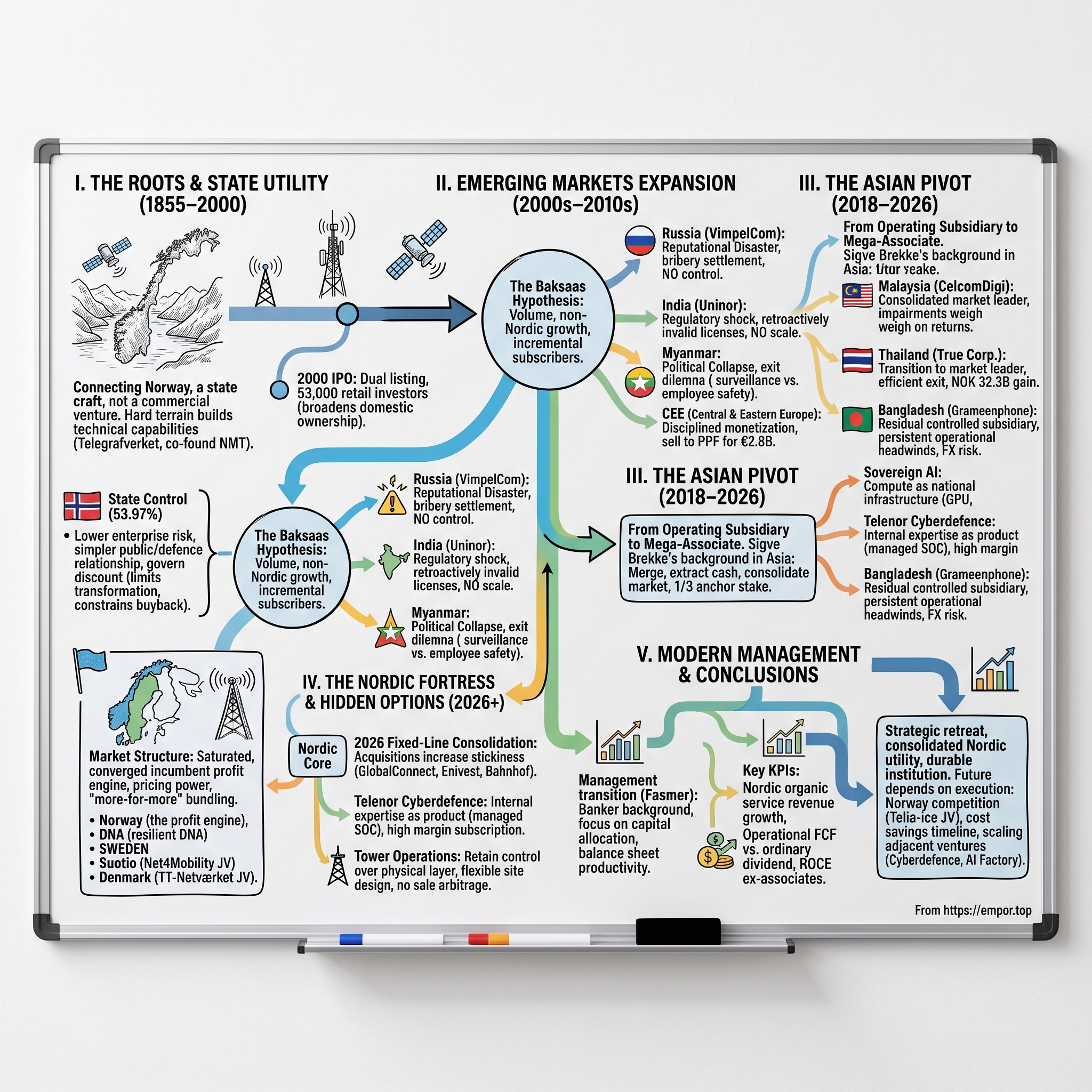 Telenor ASA visual story map