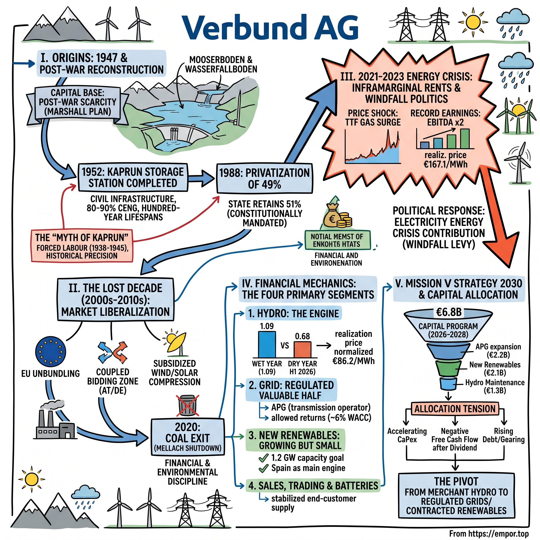 Verbund AG visual story map