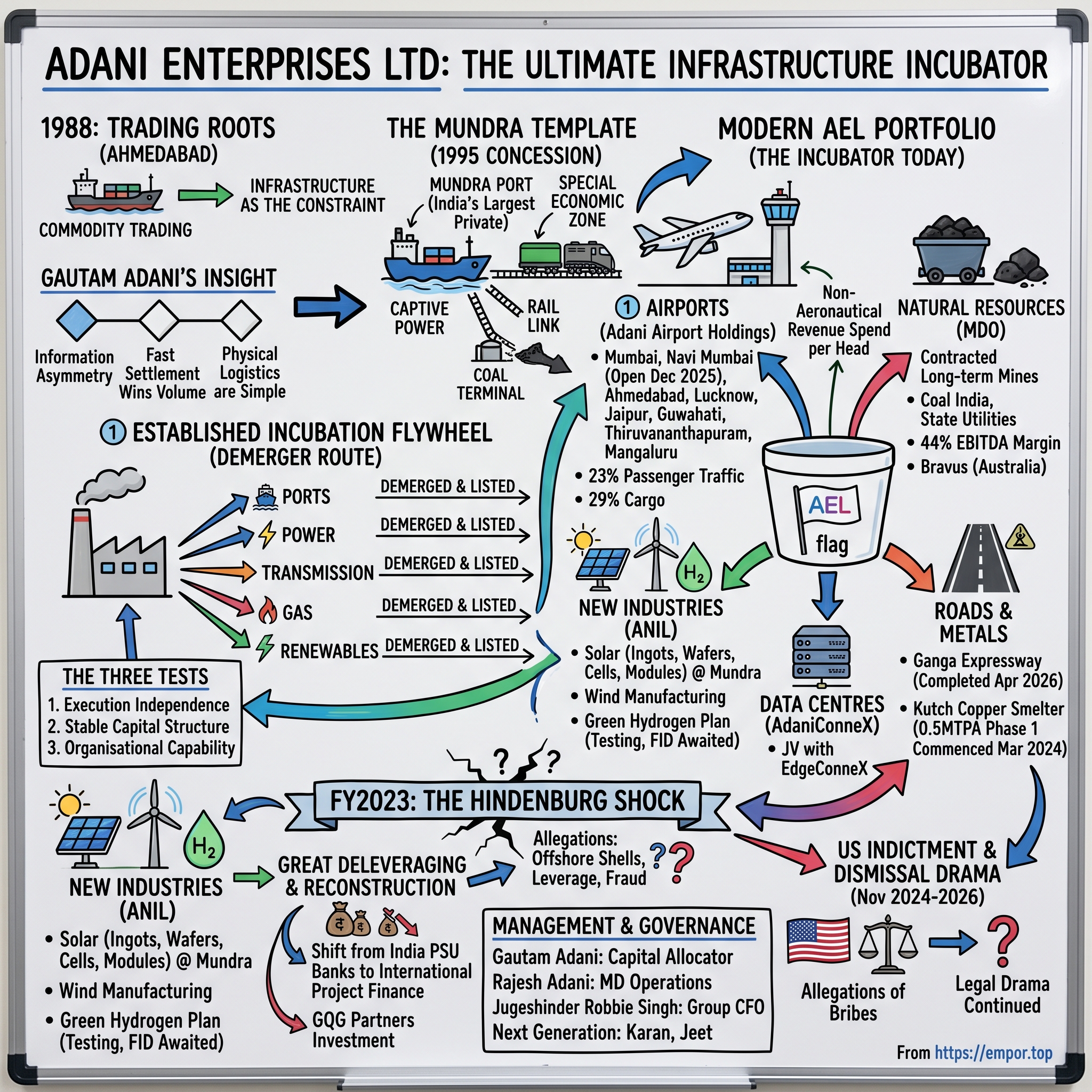 Adani Enterprises Limited visual story map