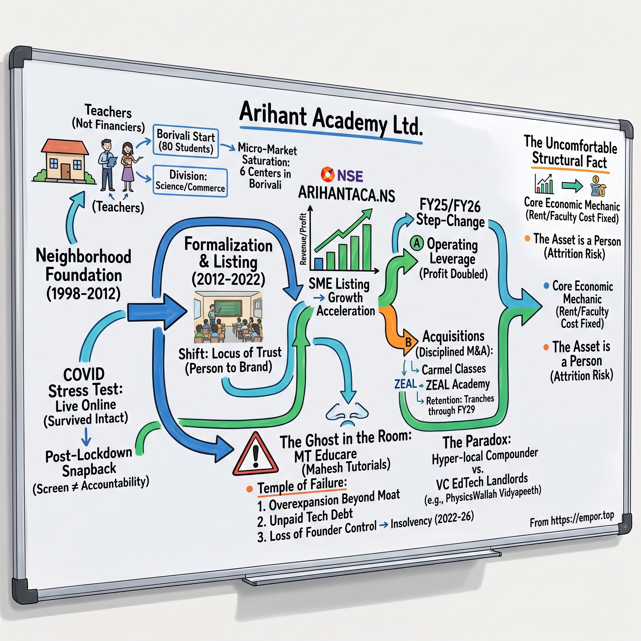 Arihant Academy Ltd. visual story map