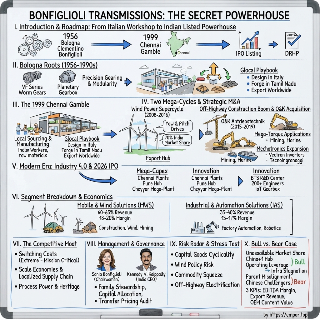 Bonfiglioli Transmissions visual story map