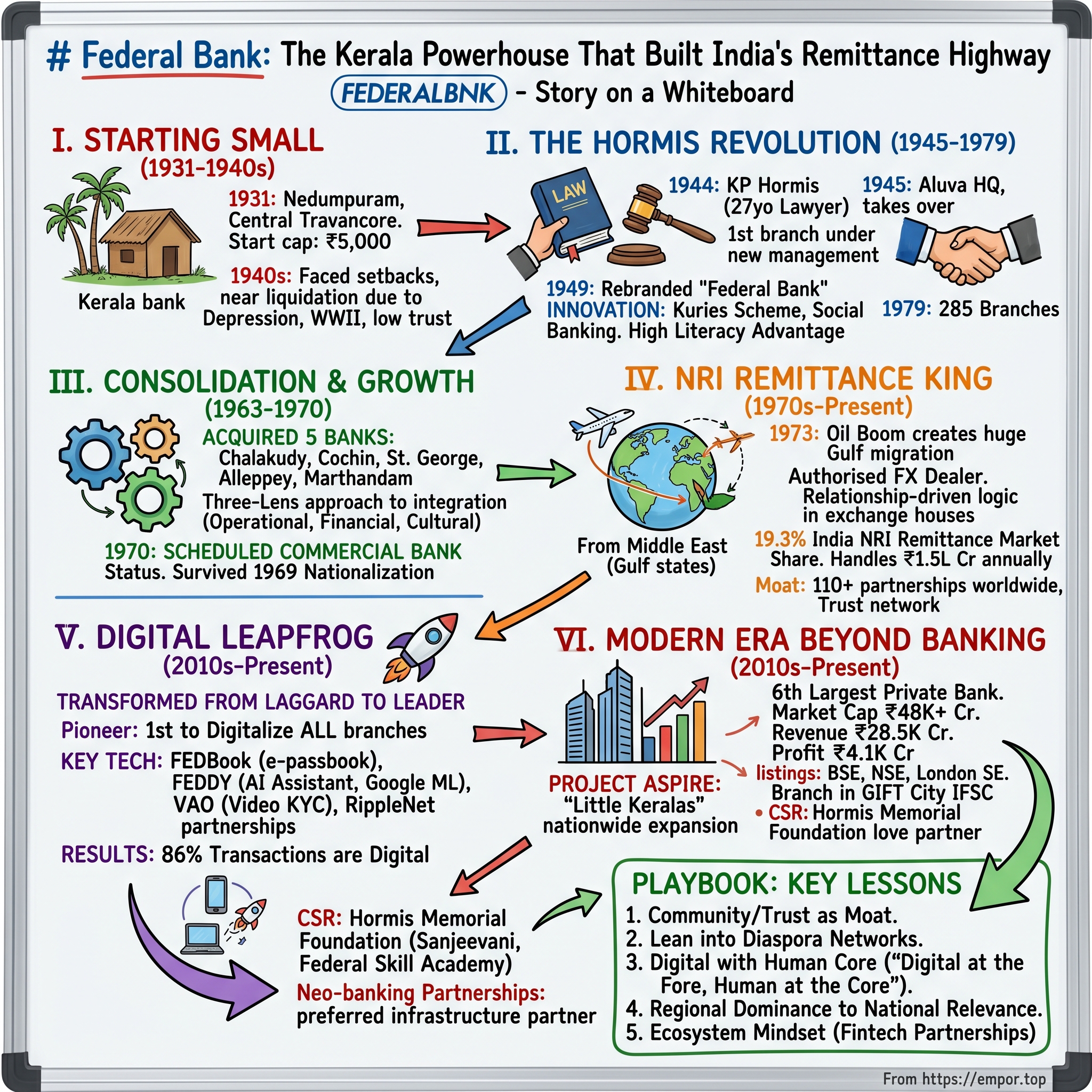 The Federal Bank visual story map