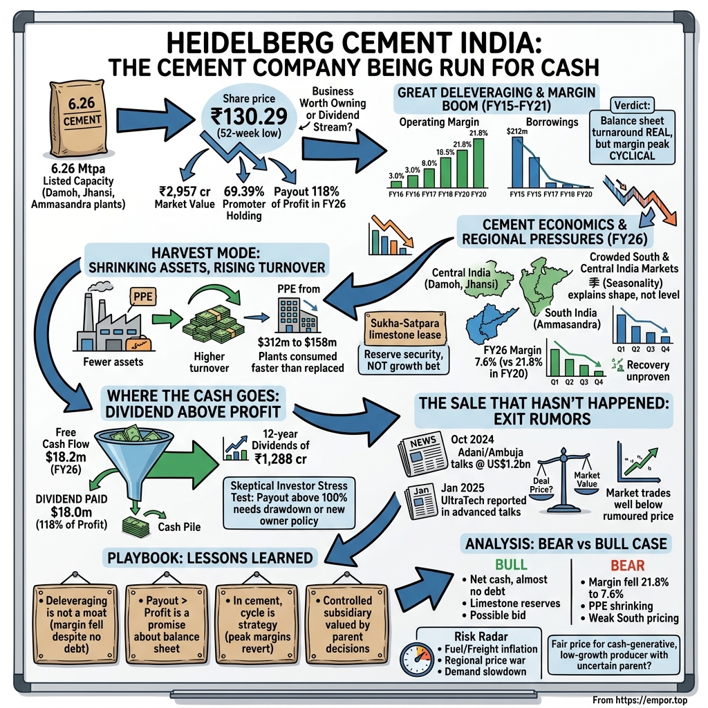 HeidelbergCement India Limited visual story map