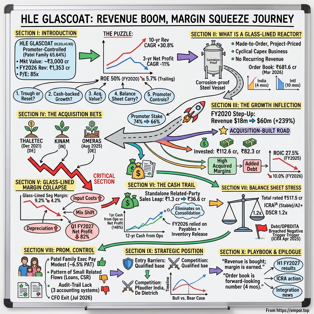 HLE Glascoat Limited visual story map