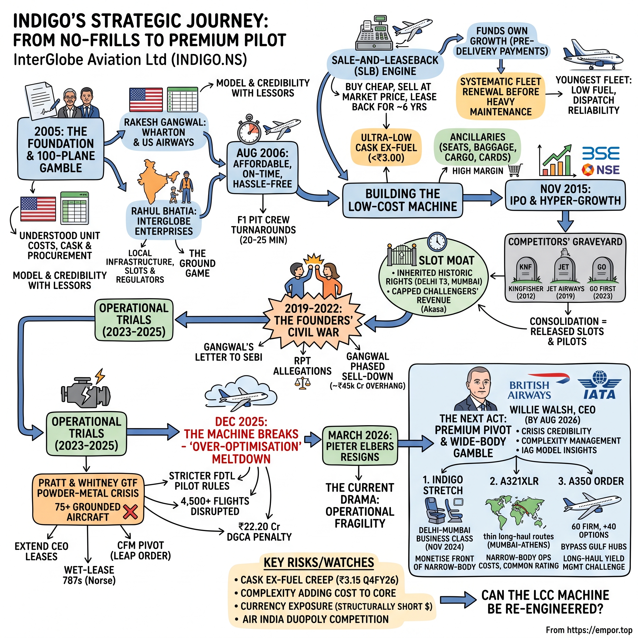 InterGlobe Aviation Ltd visual story map