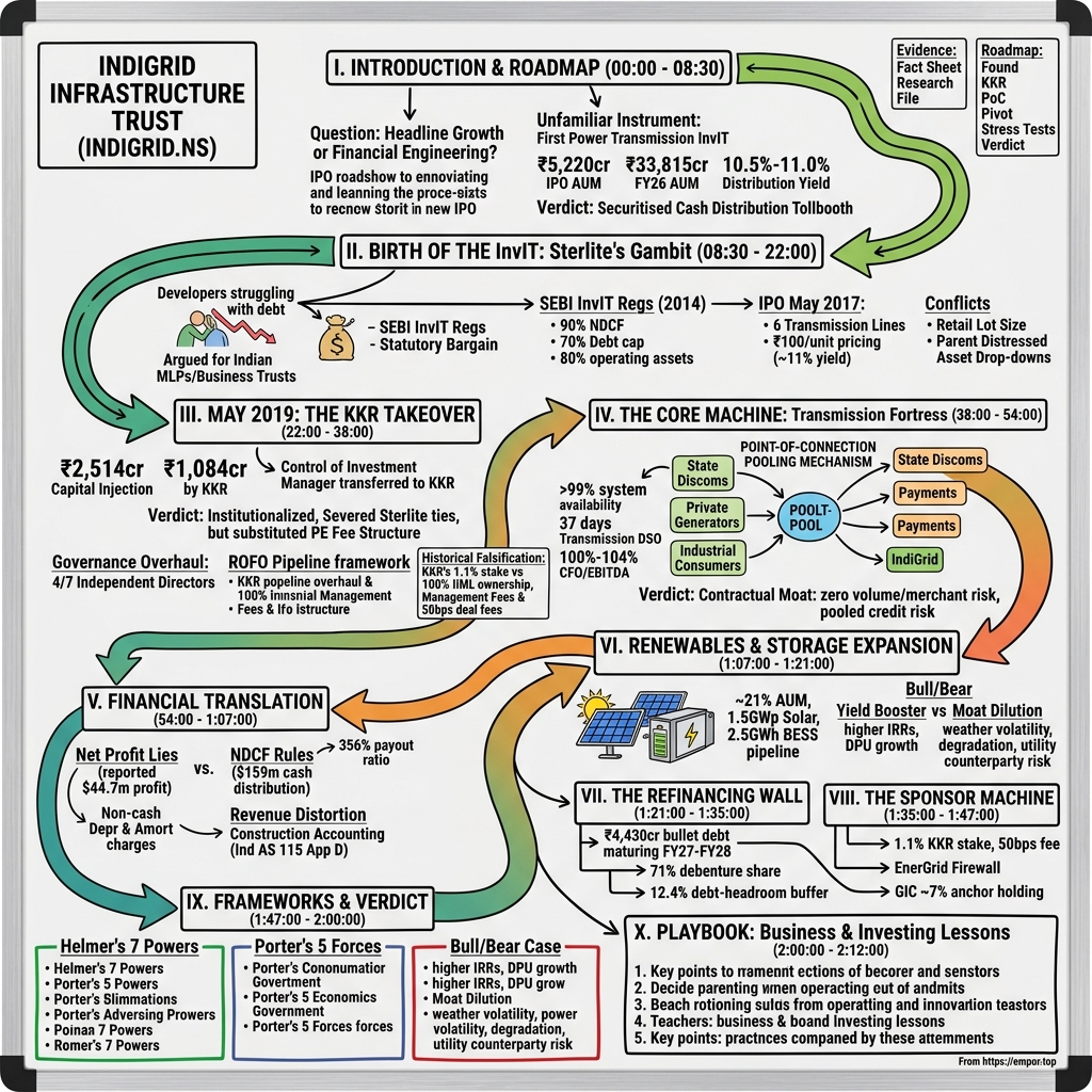 IndiGrid Infrastructure Trust visual story map