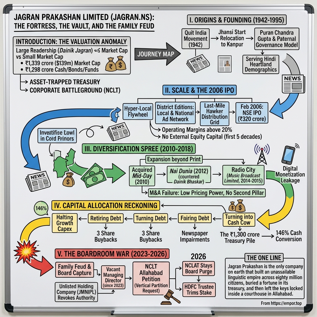 Jagran Prakashan Limited visual story map