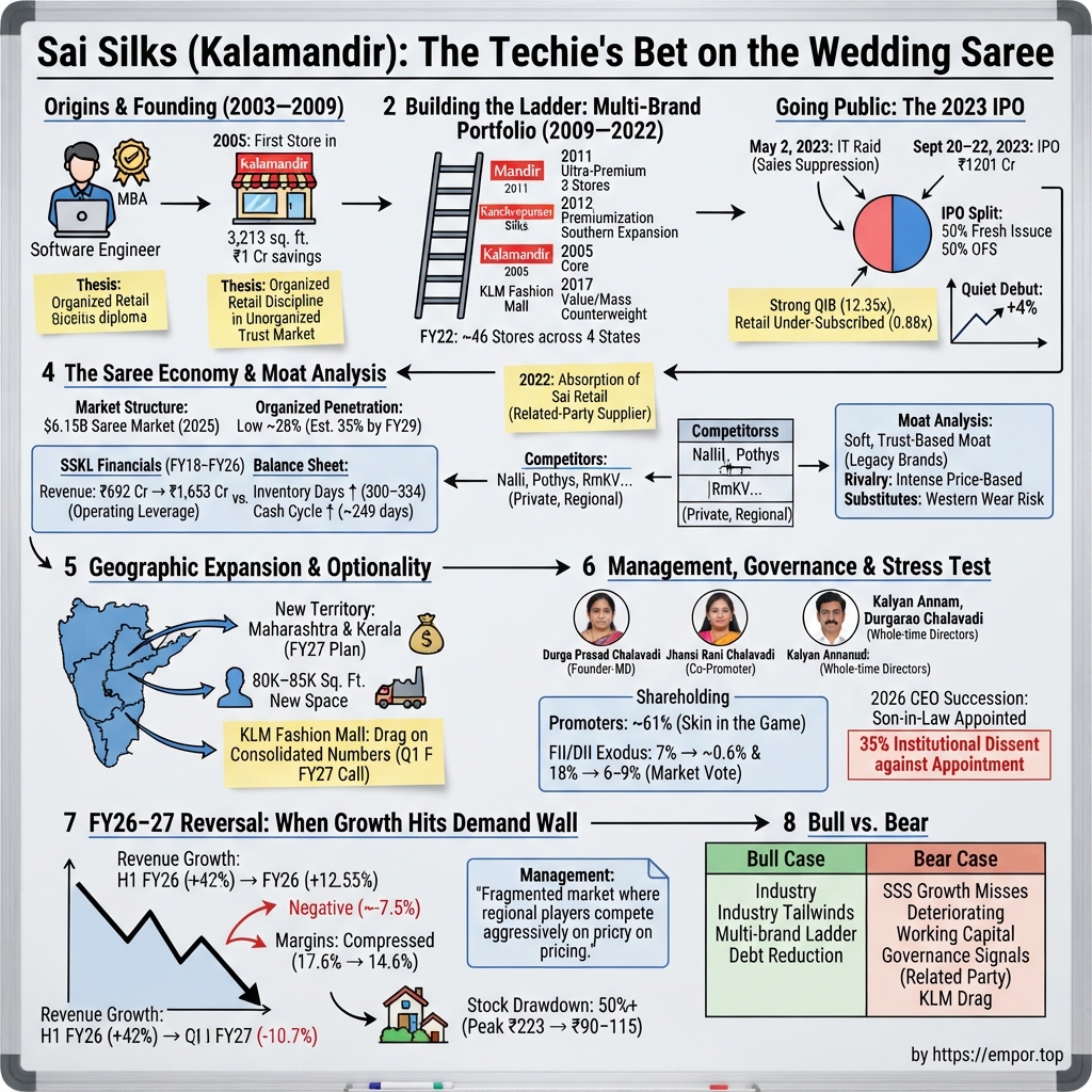 Sai Silks (Kalamandir) Limited visual story map