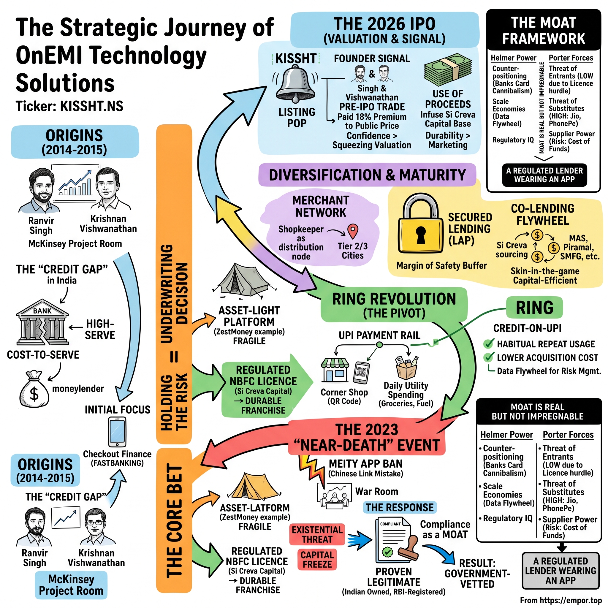 Onemi Technology Solutions visual story map