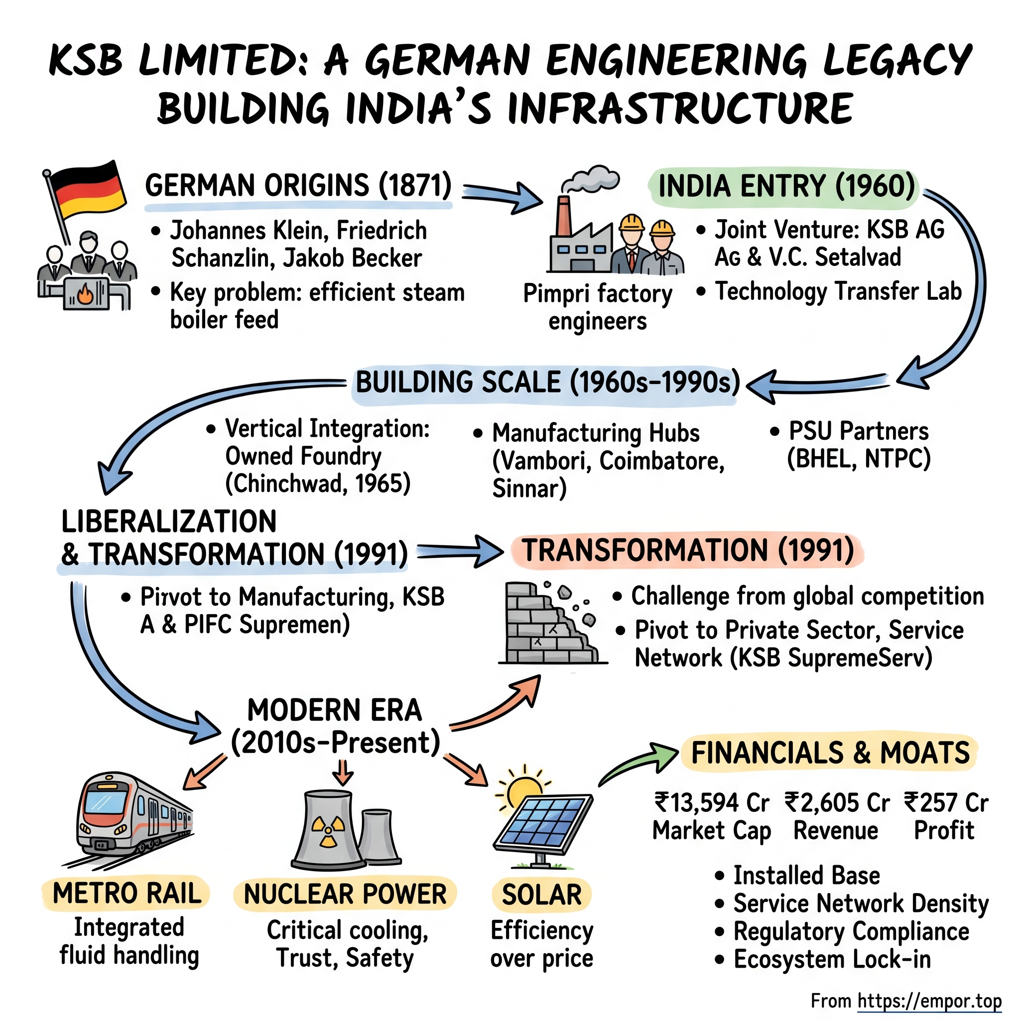 KSB Limited visual story map