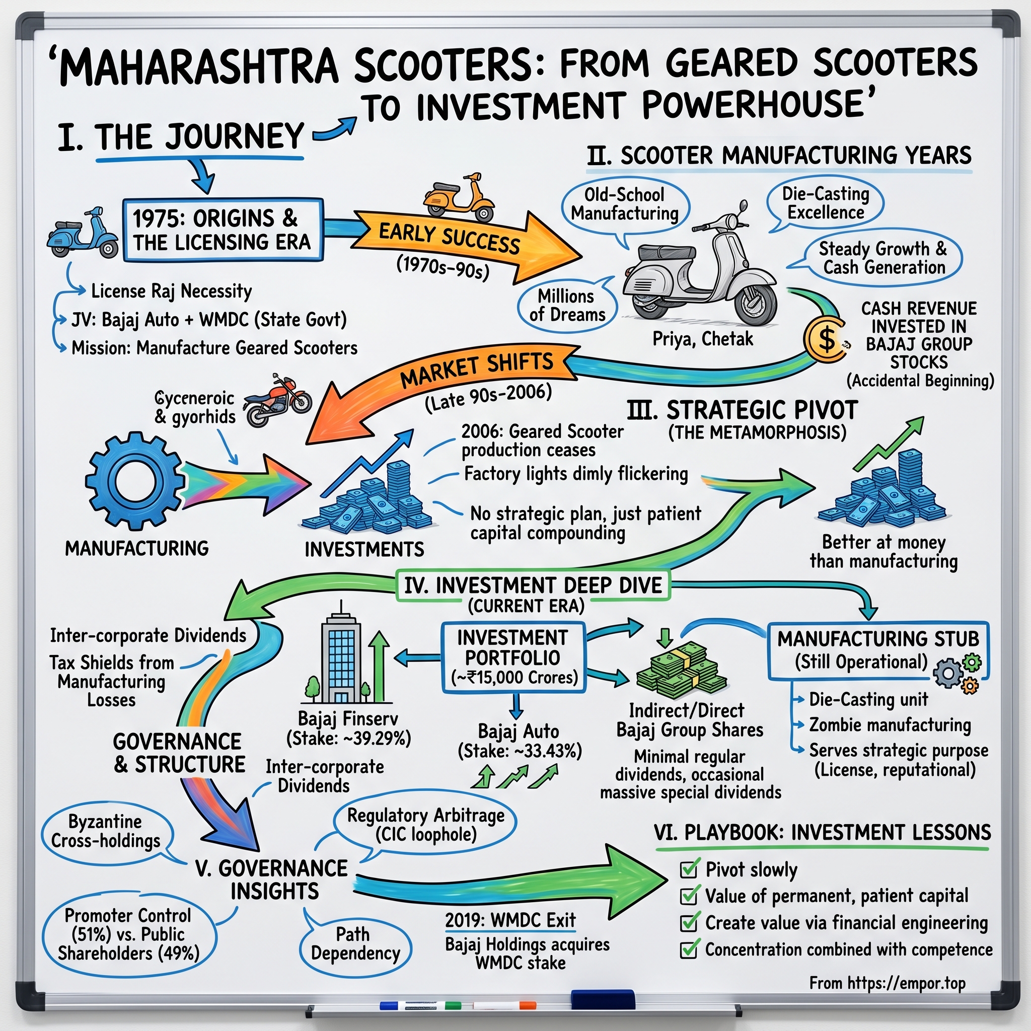 Maharashtra Scooters visual story map