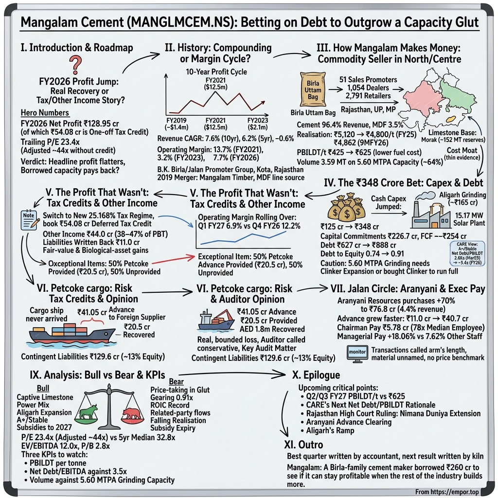 Mangalam Cement Limited visual story map