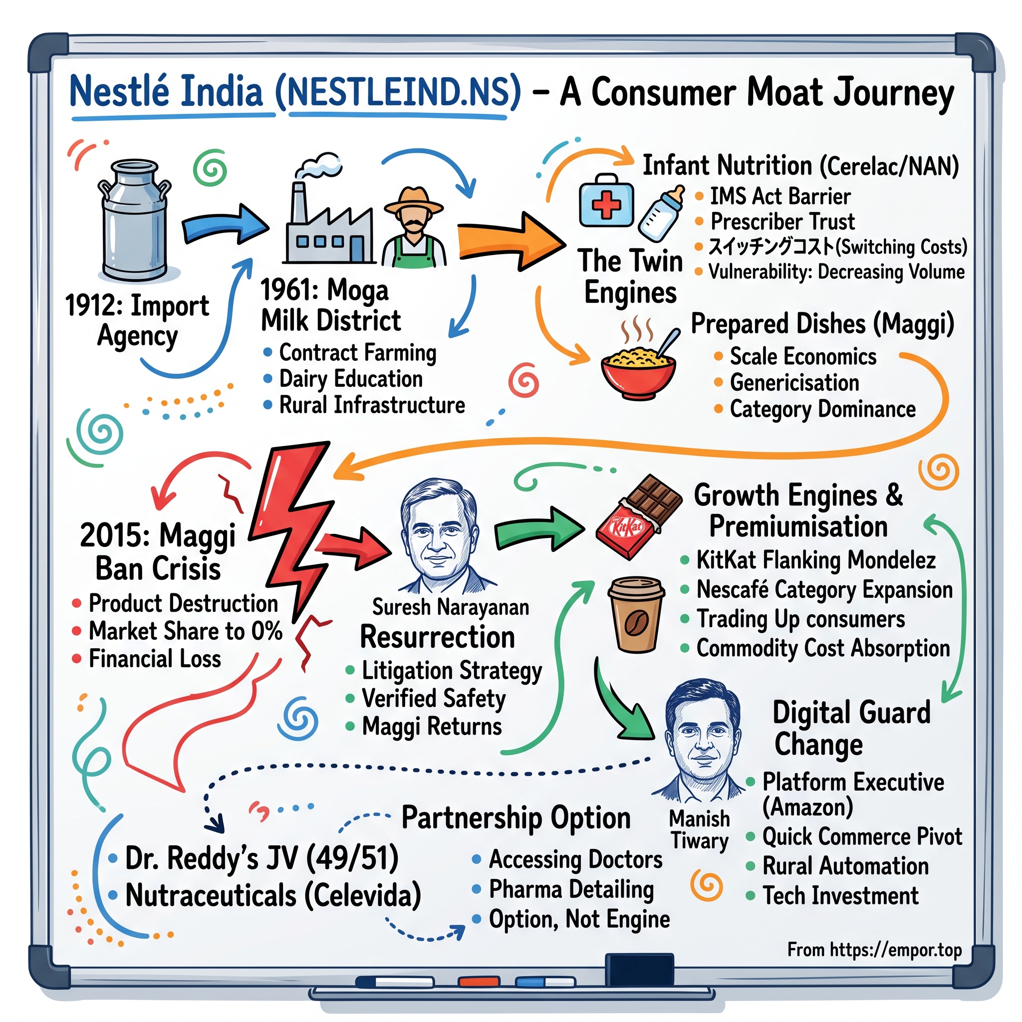 Nestlé India Limited visual story map