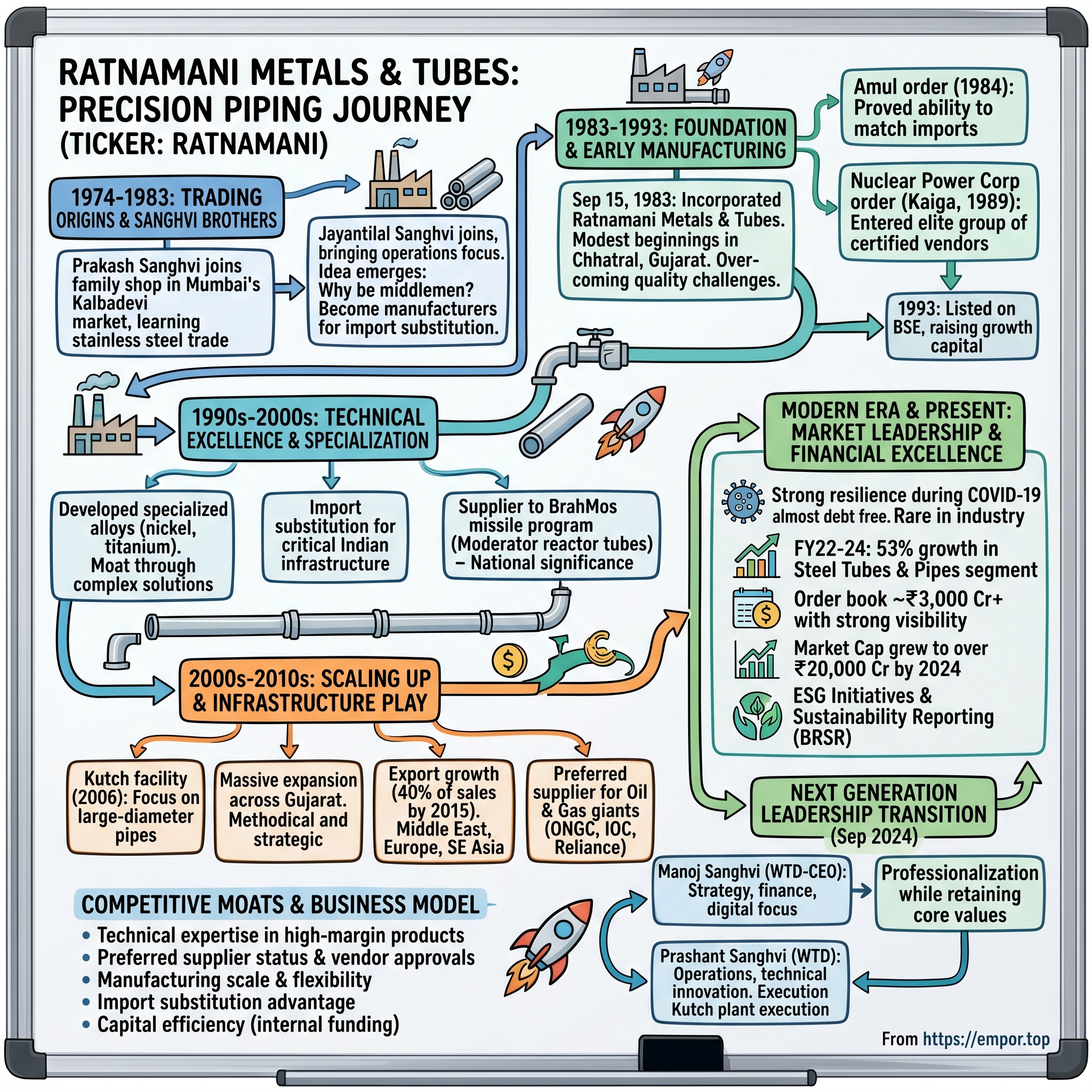 Ratnamani Metals & Tubes visual story map