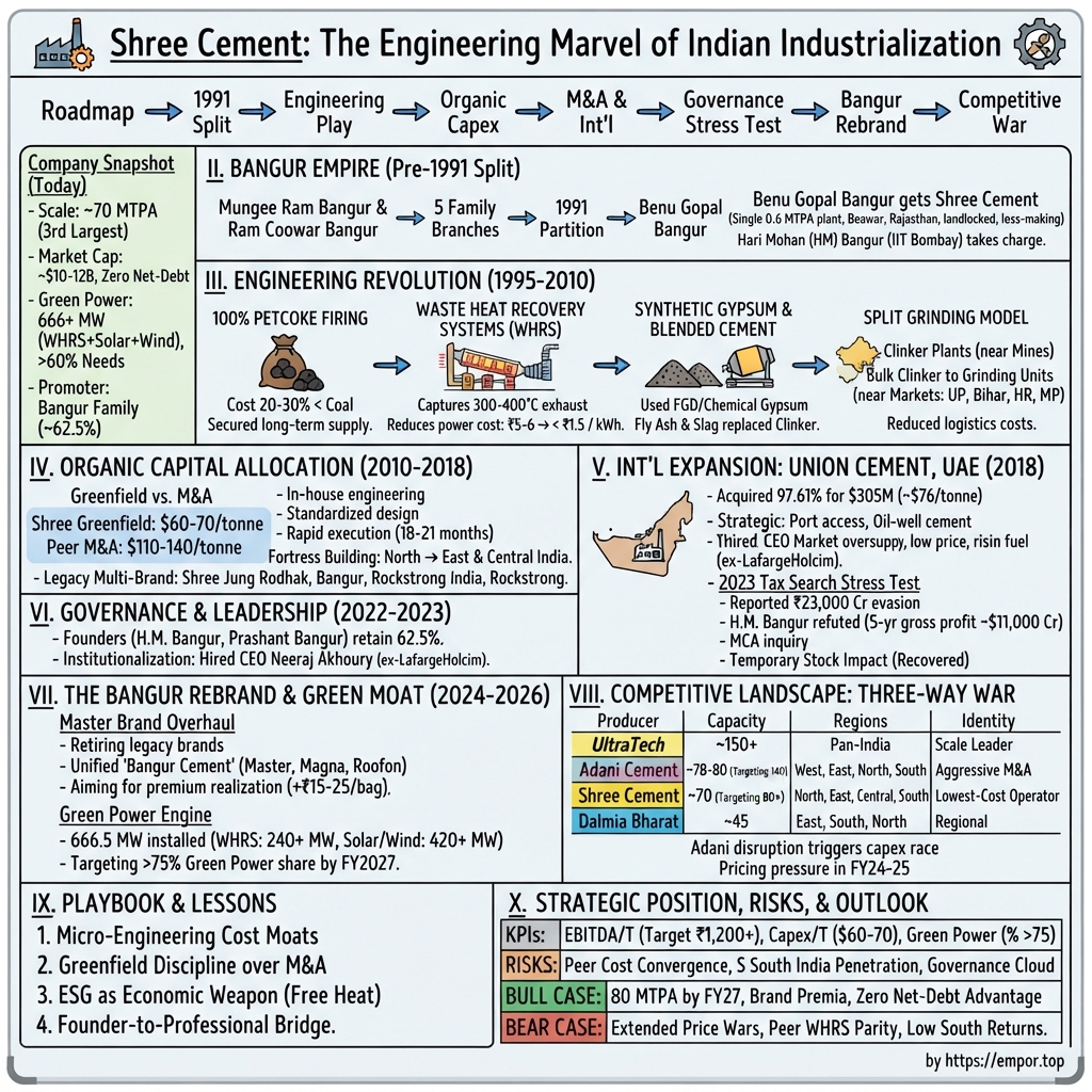 Shree Cement Limited visual story map