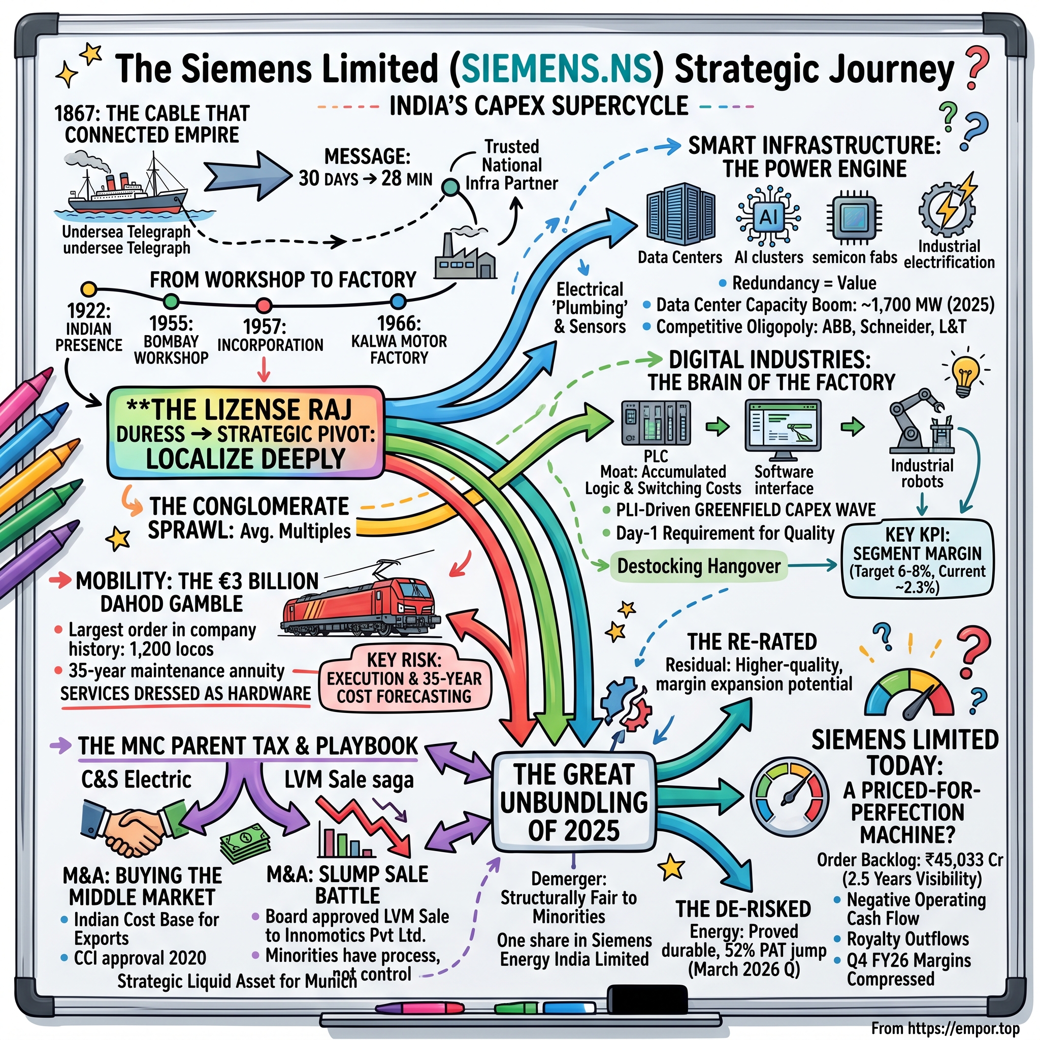 Siemens Limited visual story map
