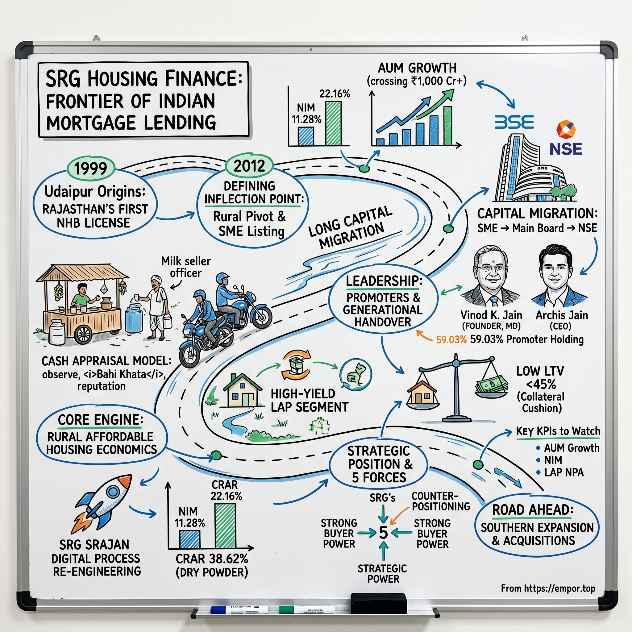SRG Housing Finance visual story map