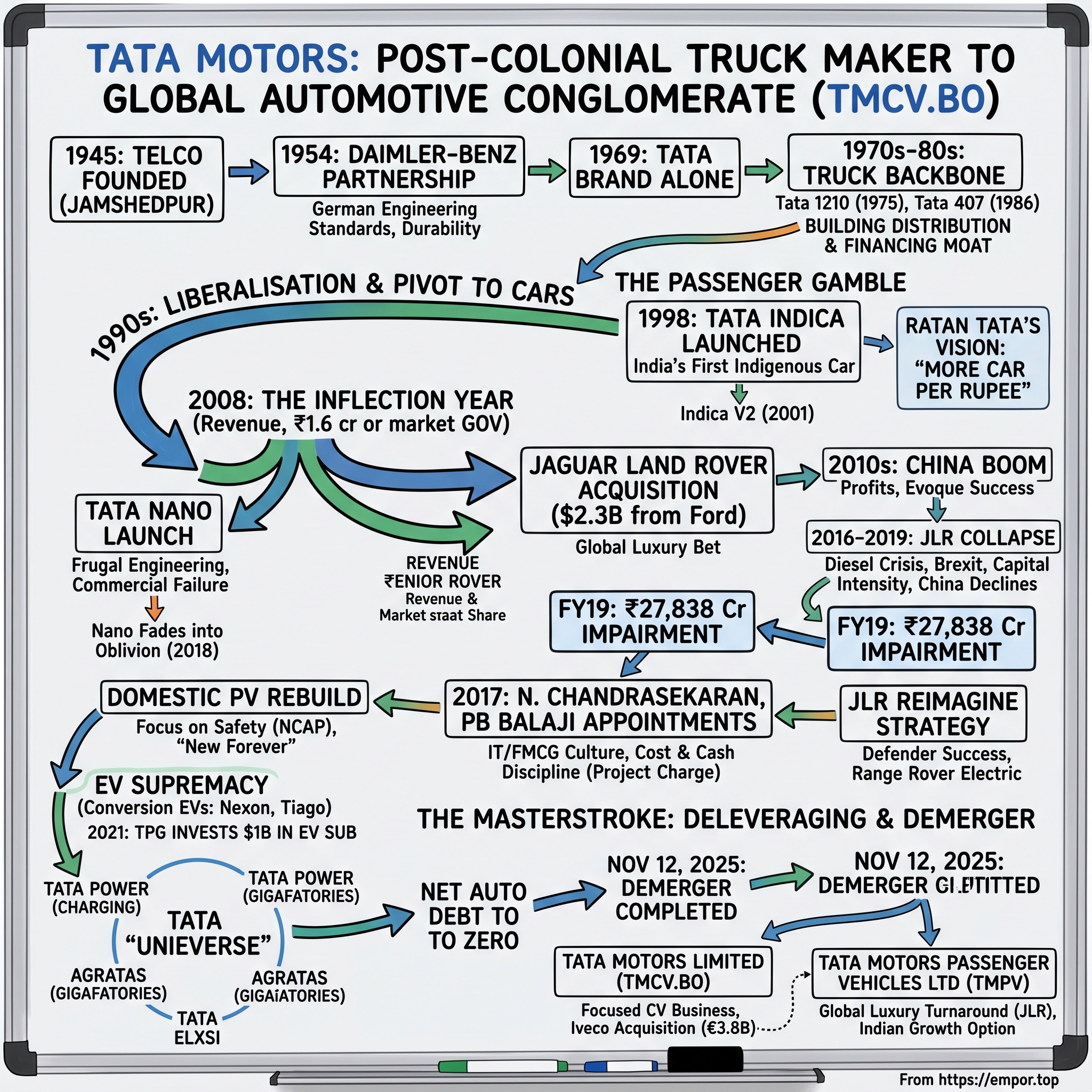 Tata Motors Limited visual story map