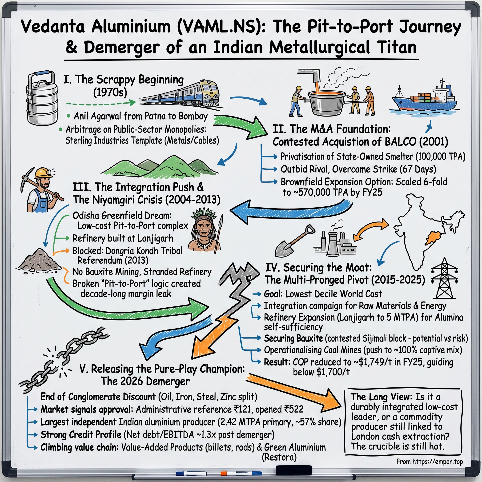 Vedanta Aluminium Metal Limited visual story map