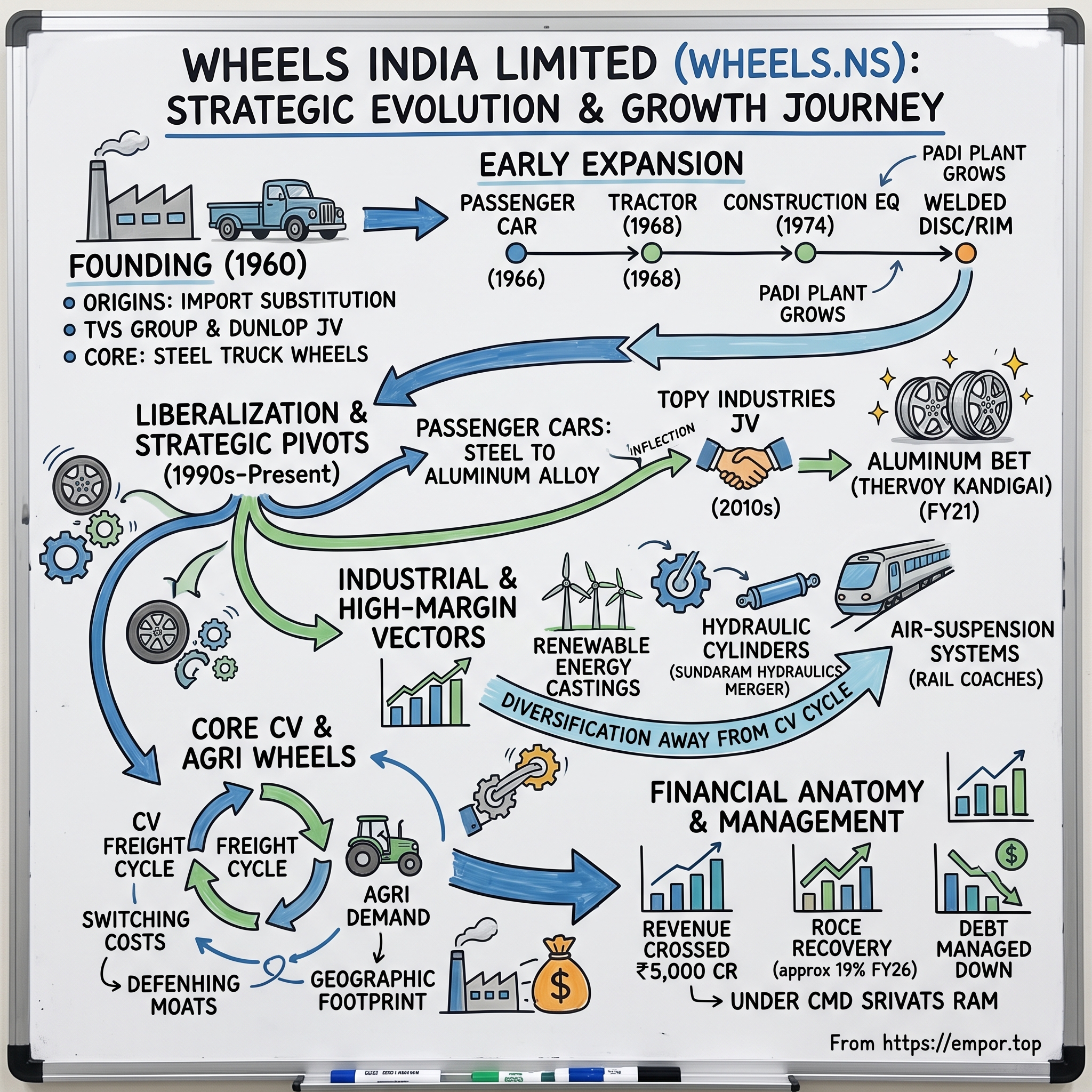Wheels India Limited visual story map