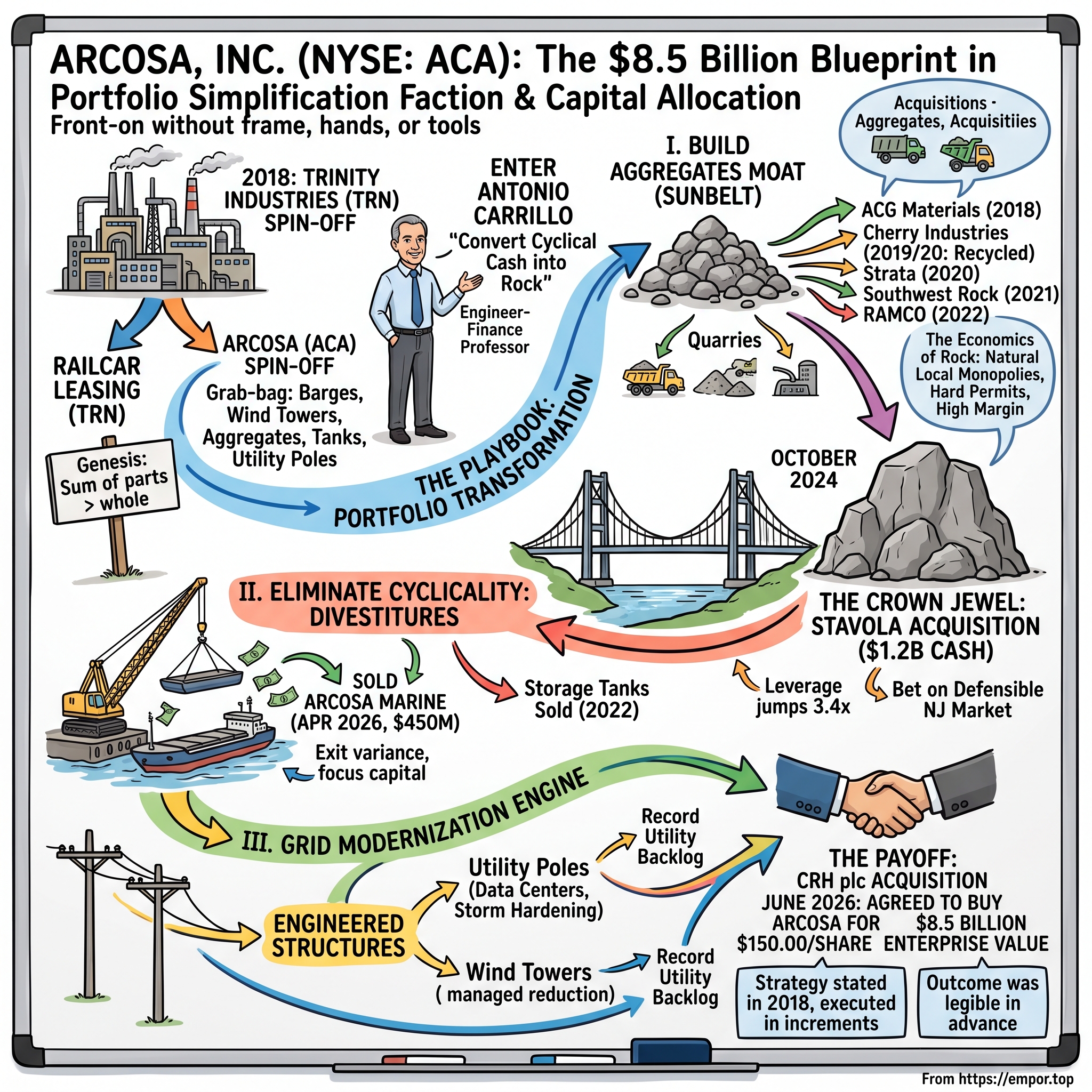 Arcosa visual story map