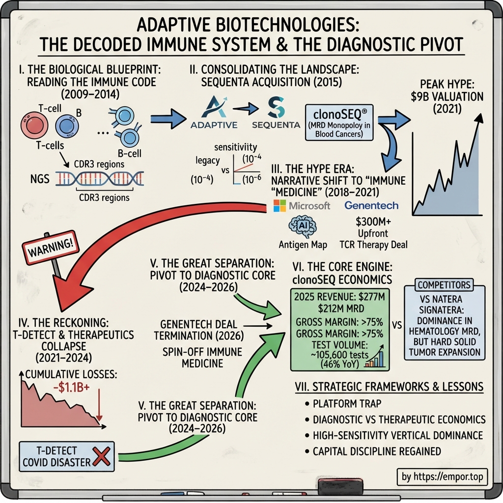 Adaptive Biotechnologies visual story map