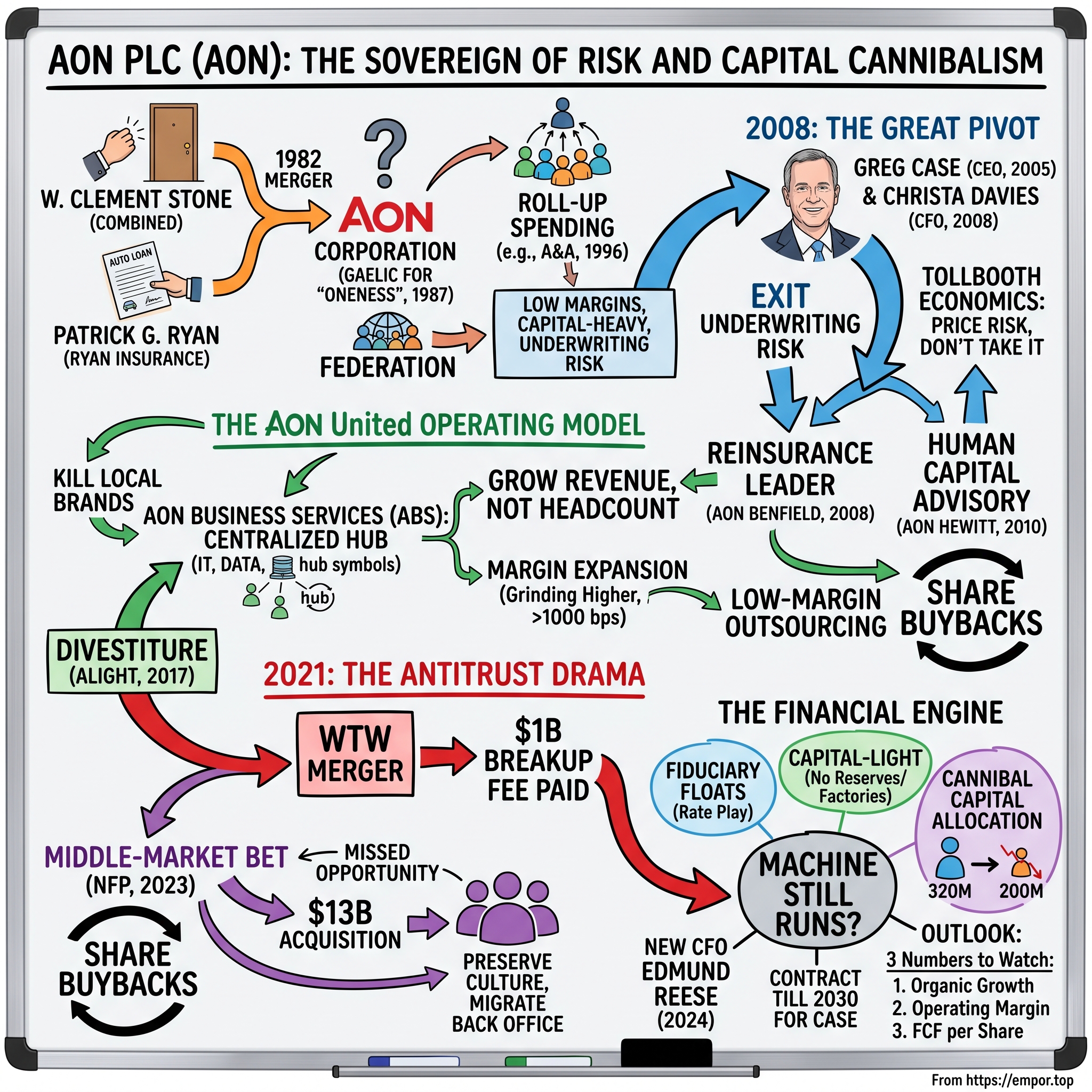 Aon plc visual story map