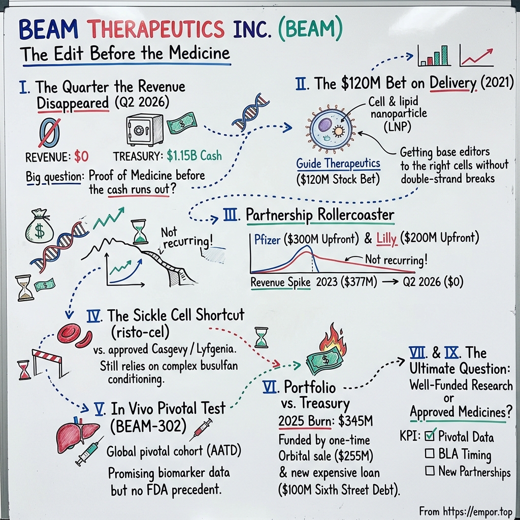Beam Therapeutics visual story map
