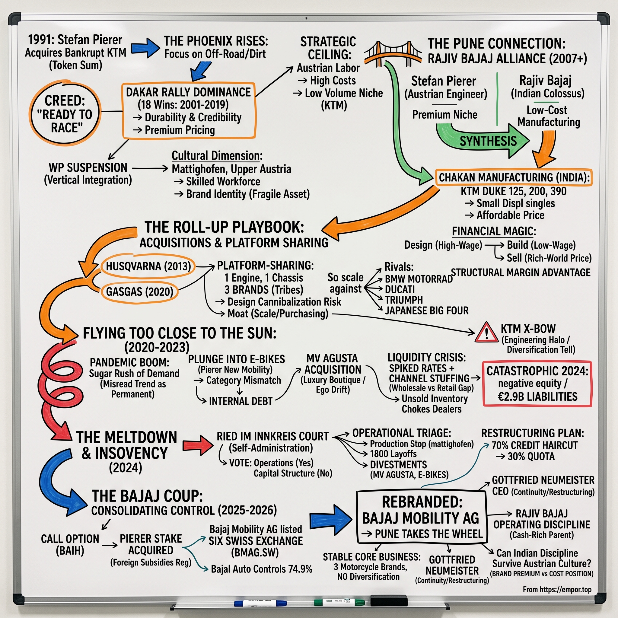 Bajaj Mobility visual story map
