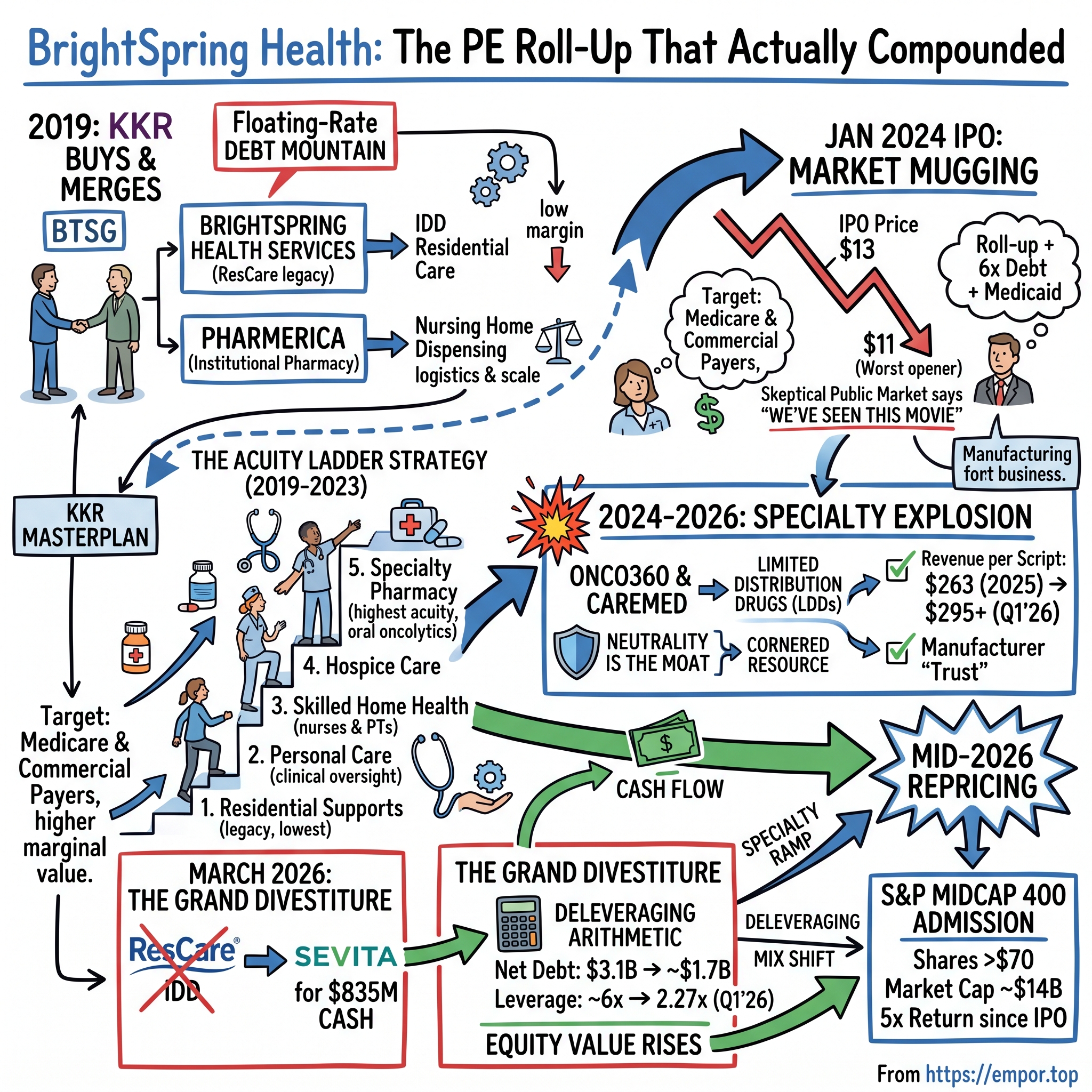 BrightSpring Health Services visual story map