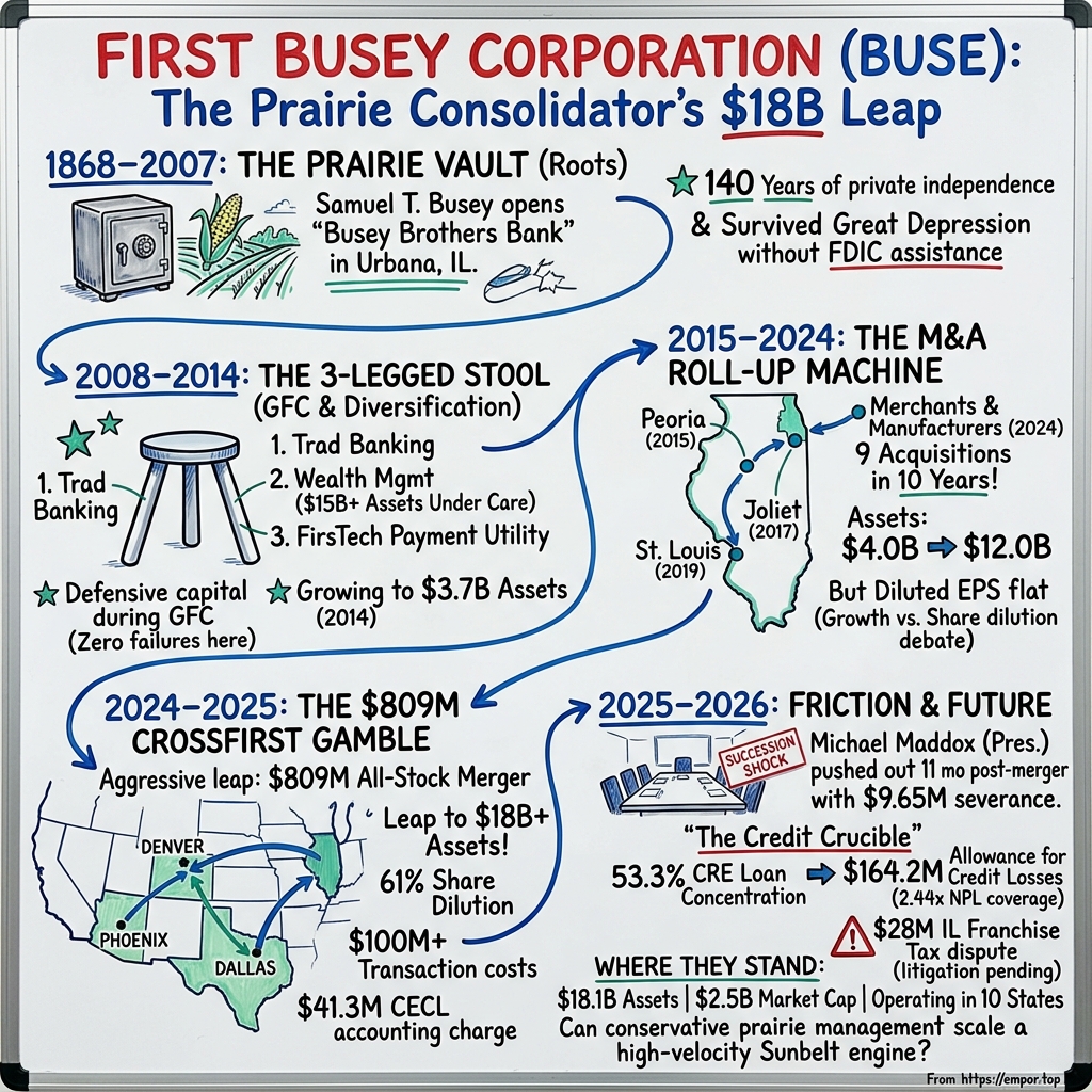 First Busey visual story map