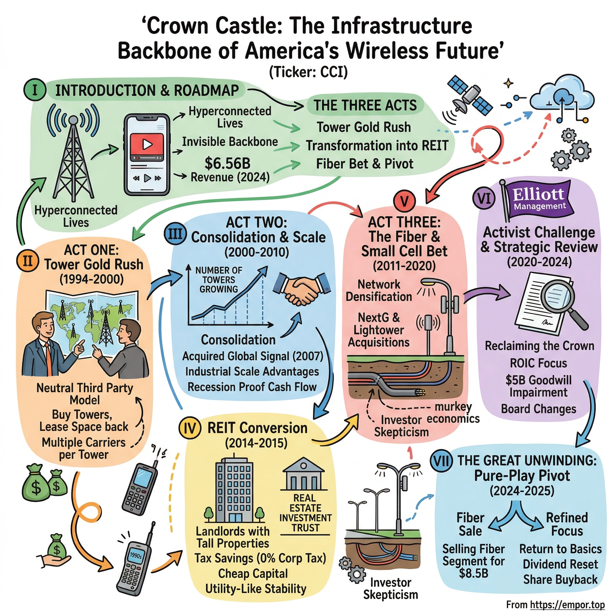 Crown Castle visual story map