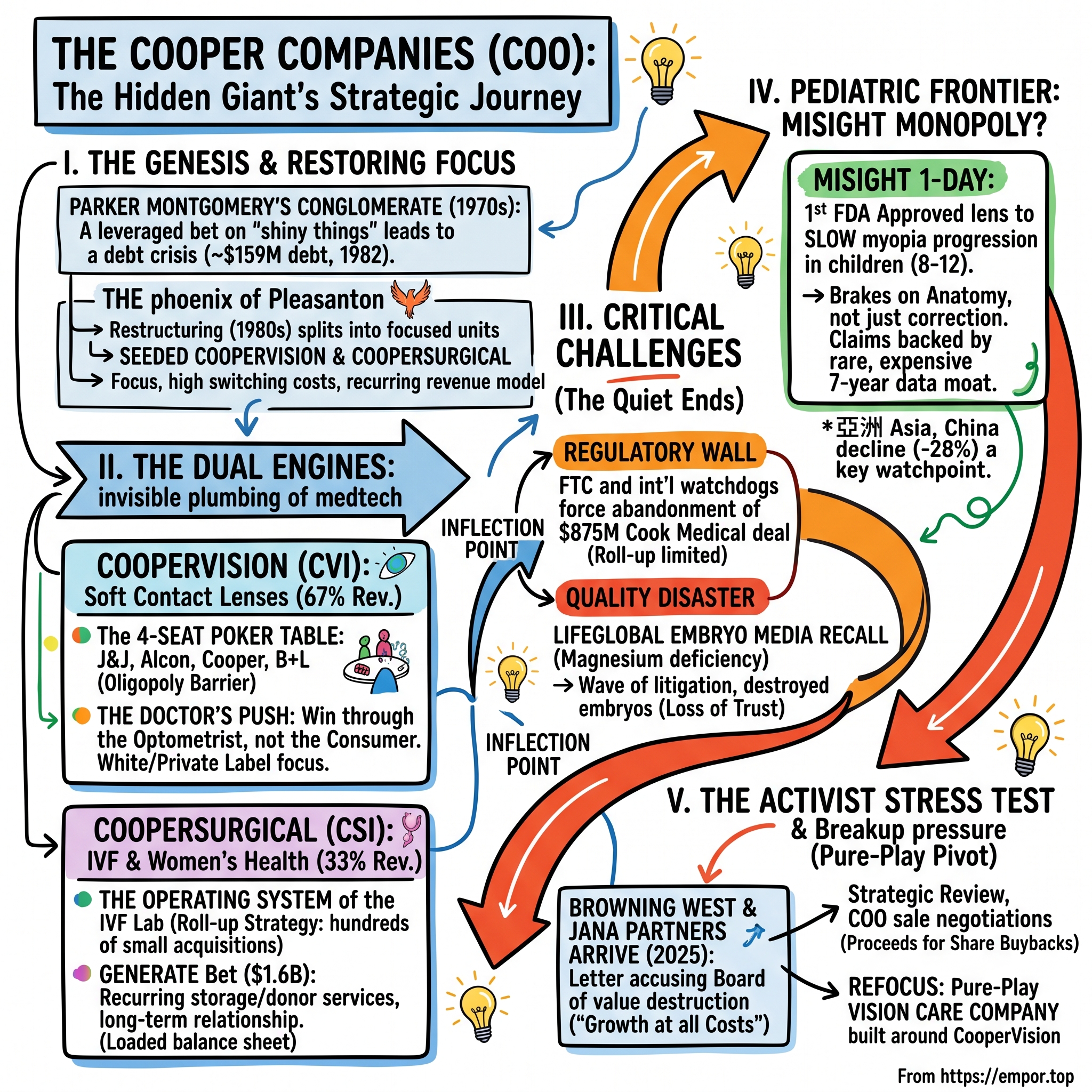 The Cooper Companies visual story map