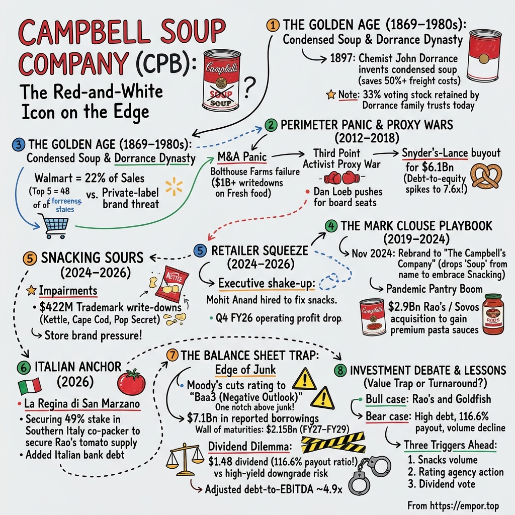 Campbell Soup visual story map