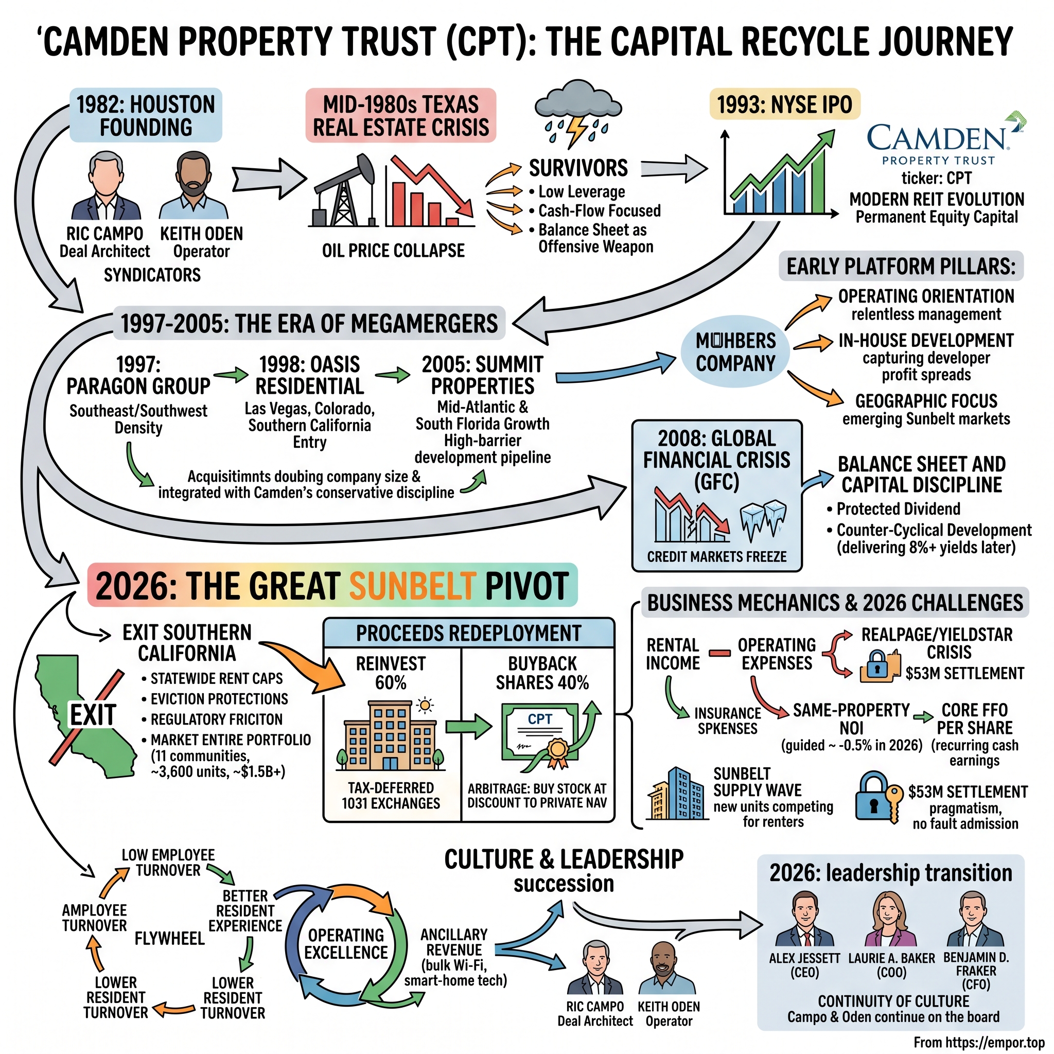 Camden Property Trust visual story map