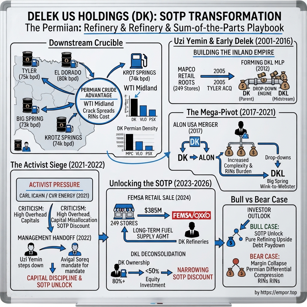 Delek US Holdings visual story map