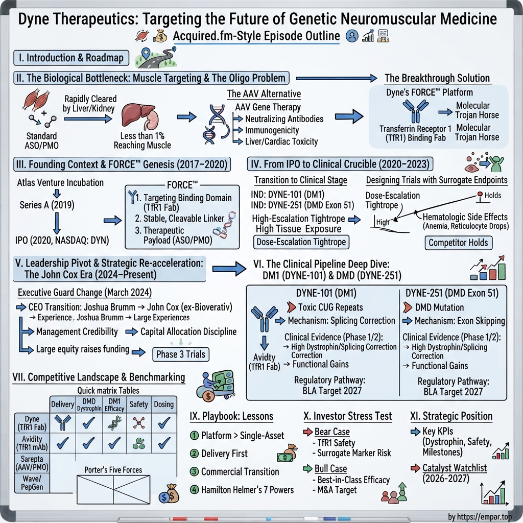 Dyne Therapeutics visual story map