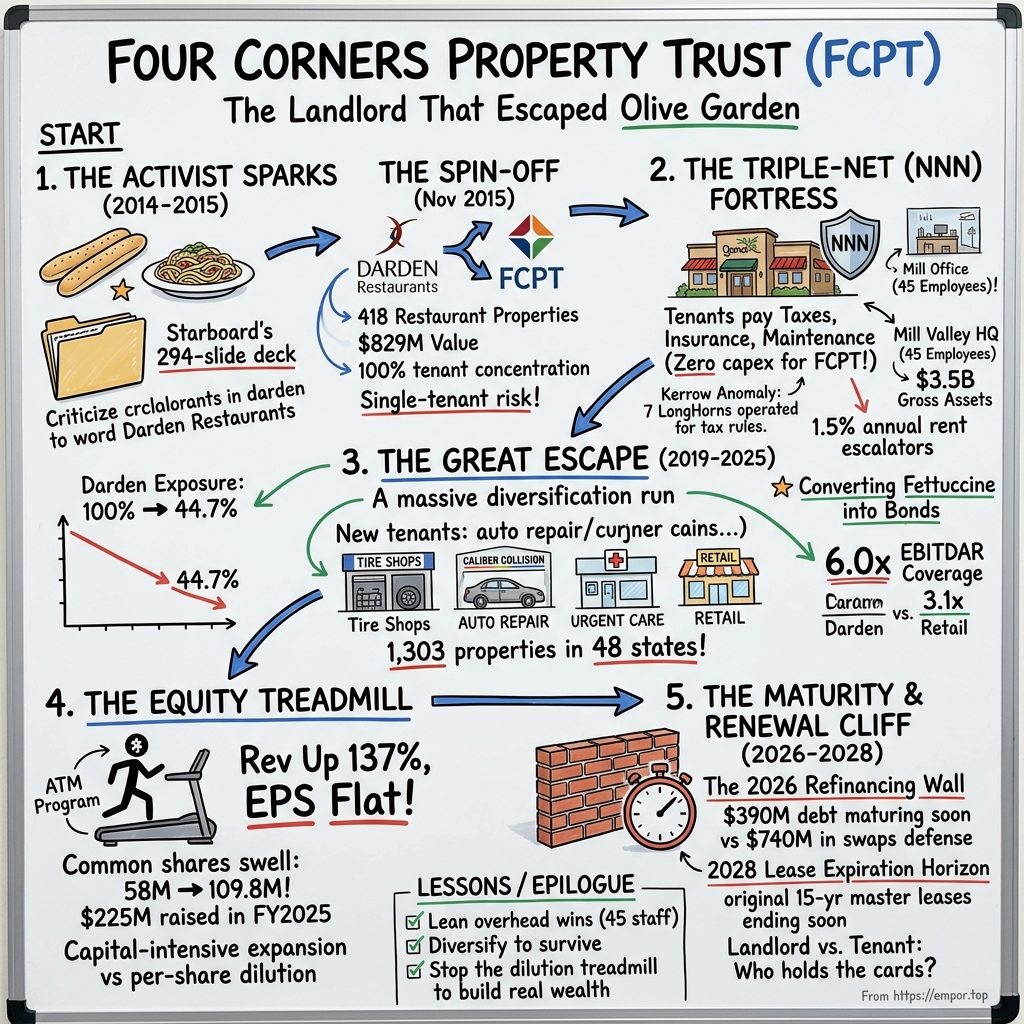 Four Corners Property Trust visual story map