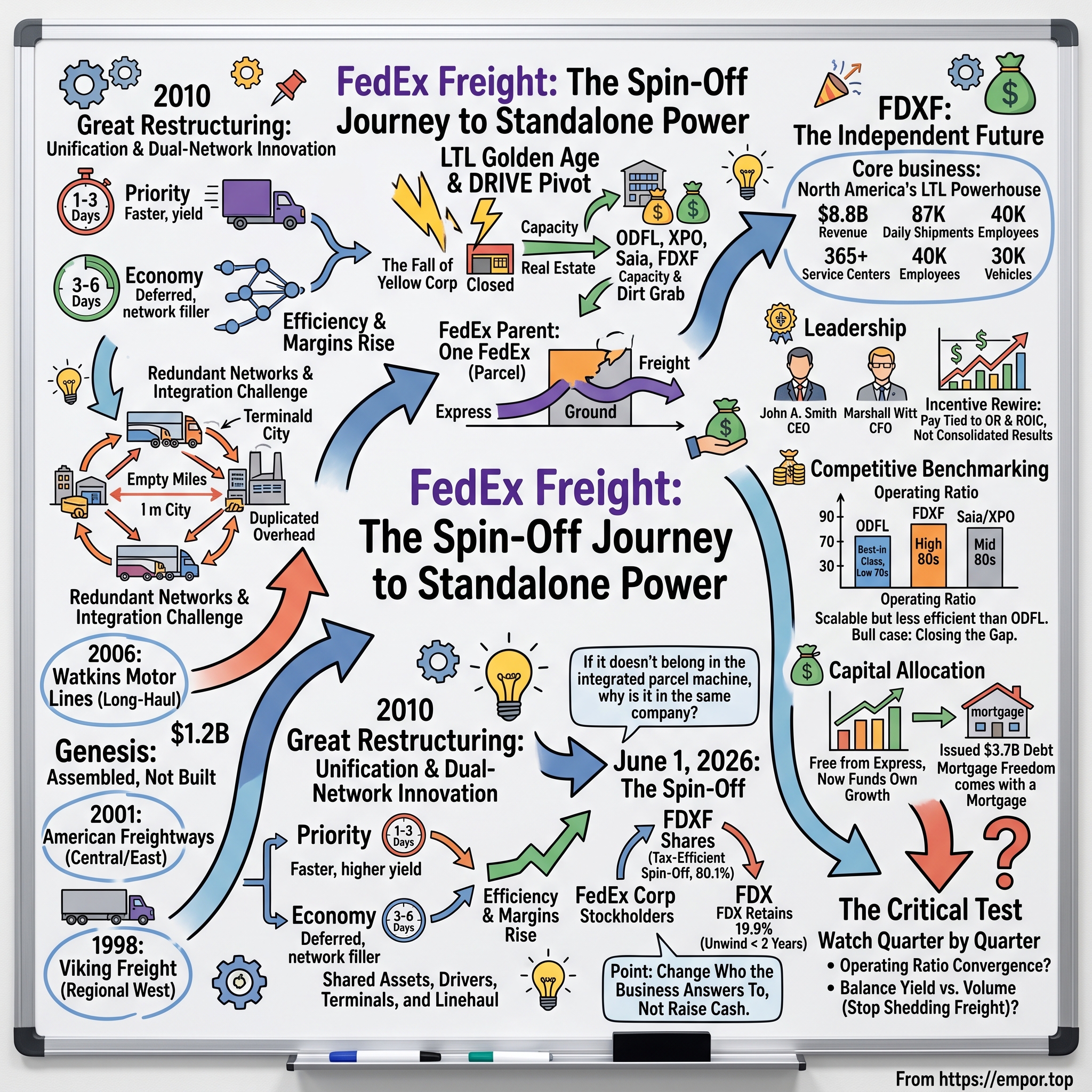 FedEx Freight Holding Company visual story map
