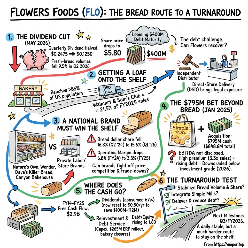 Flowers Foods visual story map