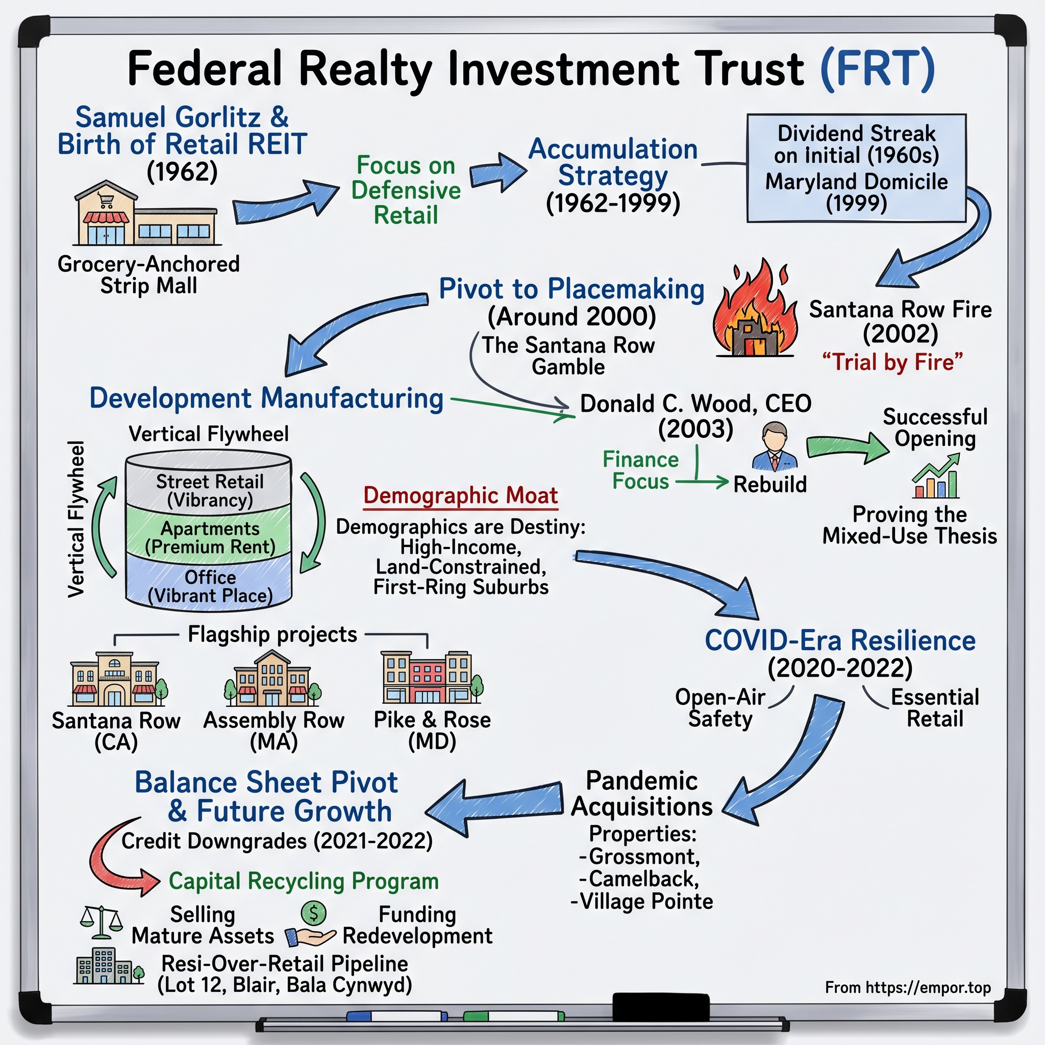 Federal Realty Investment Trust visual story map