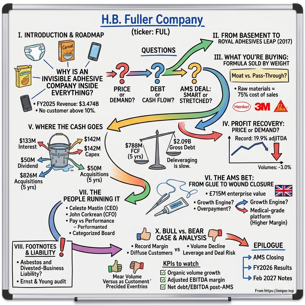 H.B. Fuller visual story map